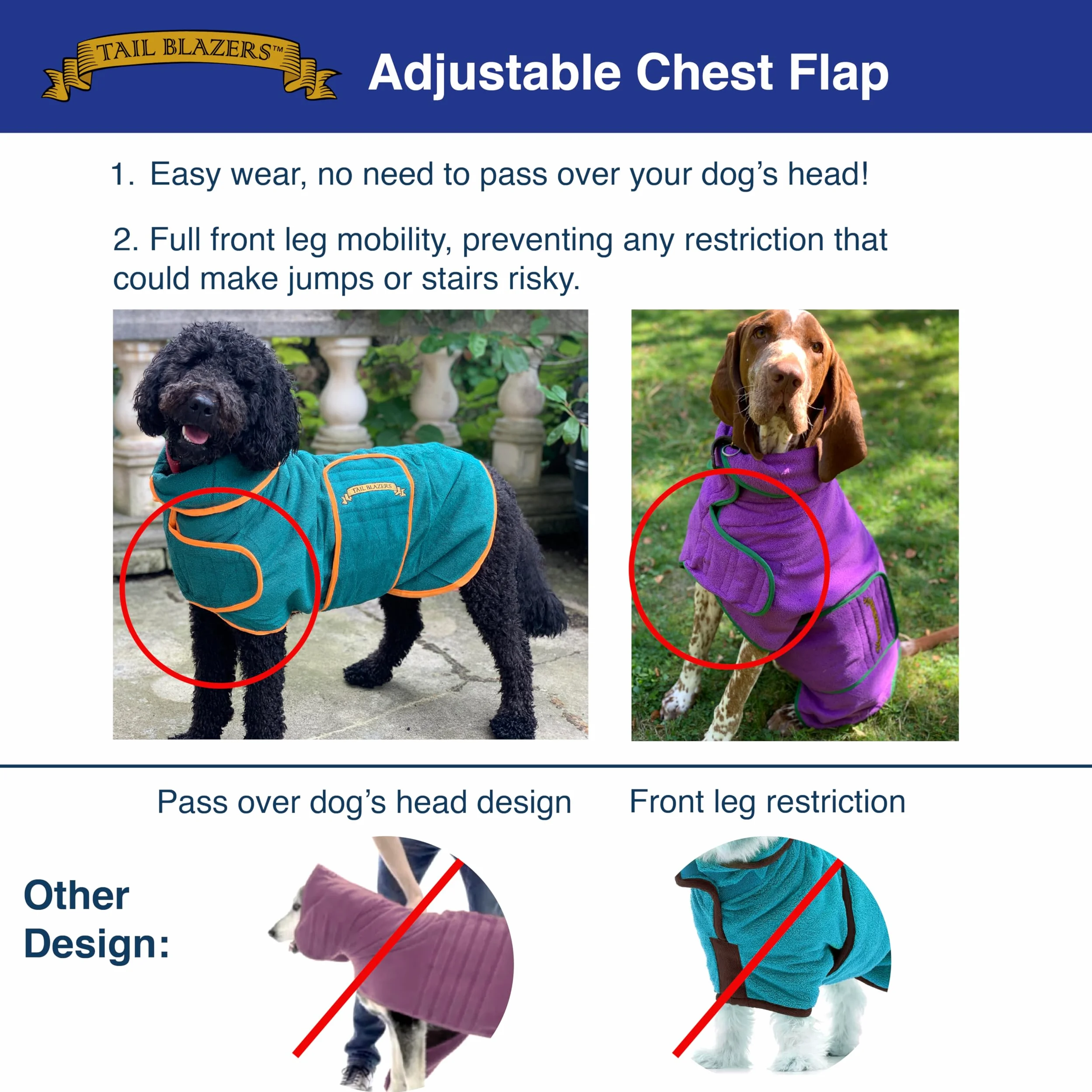 Manteau de séchage super absorbant pour chien, serviette double couche en microfibre, peignoir épais et doux pour chien, robe de chambre réglable pour le bain, la promenade et les voyages