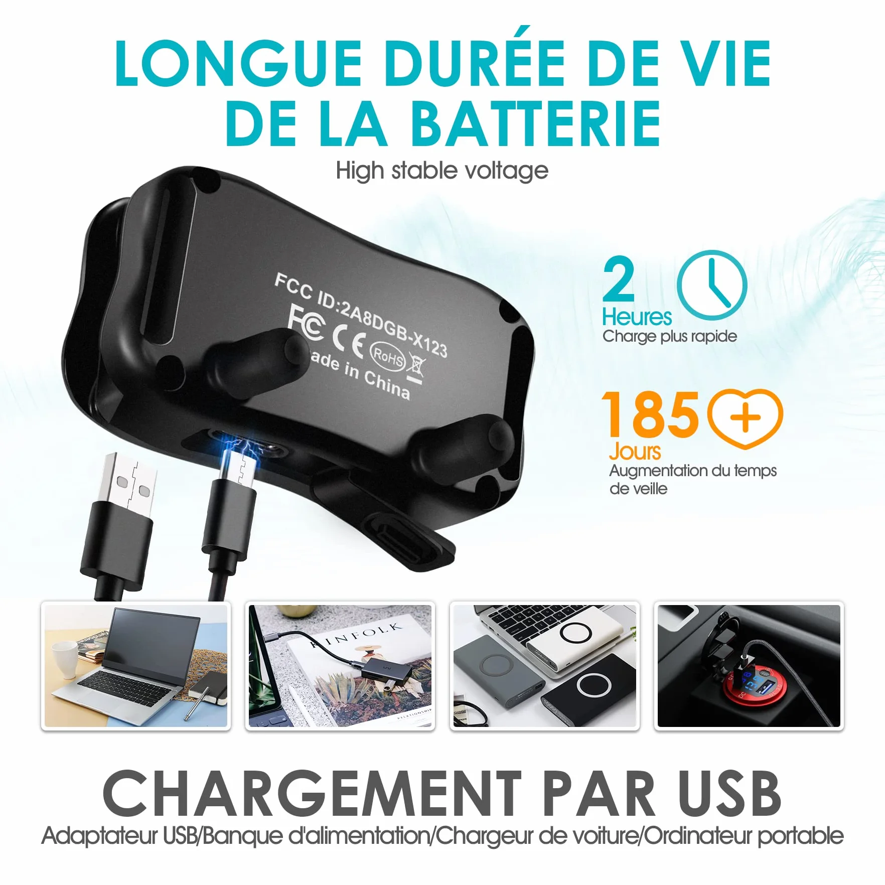 Récepteur Collier Dressage Chien, Simple sans Télécommande, 14 Niveaux Fonctionnalité Clôture