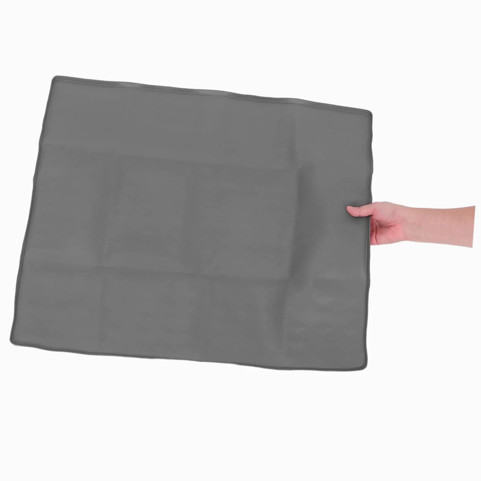 Kisangel Support pour Tapis de Propreté Chien Antidéversement en Silicone Réutilisable 60 X 50 Cm Plateau avec Rebord Haut pour Apprentissage Propreté Chiots Intérieur