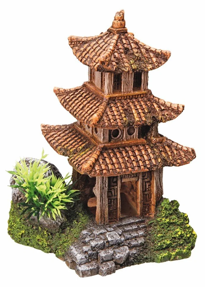 Nobby Temple Asiatique Décoration pour Aquarium 10x9x14,5 cm