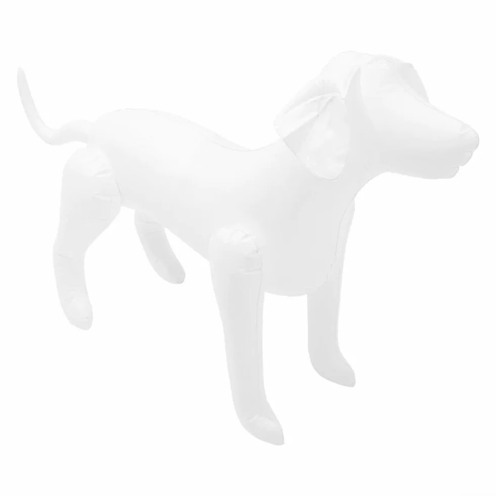 Mannequin Gonflable PVC Animaux de Compagnie Pieds réglables Présentation Vêtements Blanc