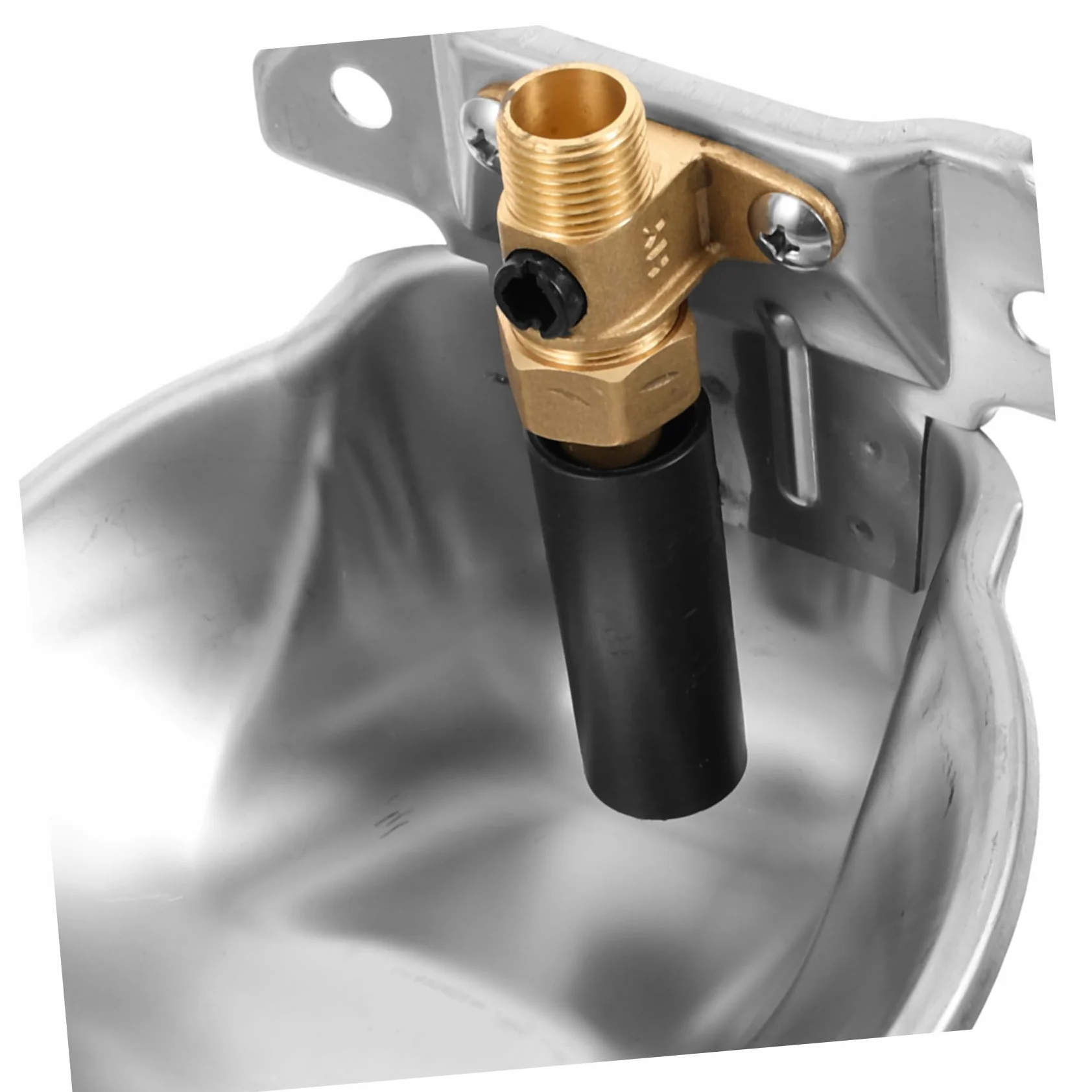 Abreuvoir Automatique Argenté en Bétail Acier Inoxydable | Grand Volume, Bords Arrondis, Usage Ferme et Farmhouse, Alimentation en Eau Continue, Finition sans Rouille