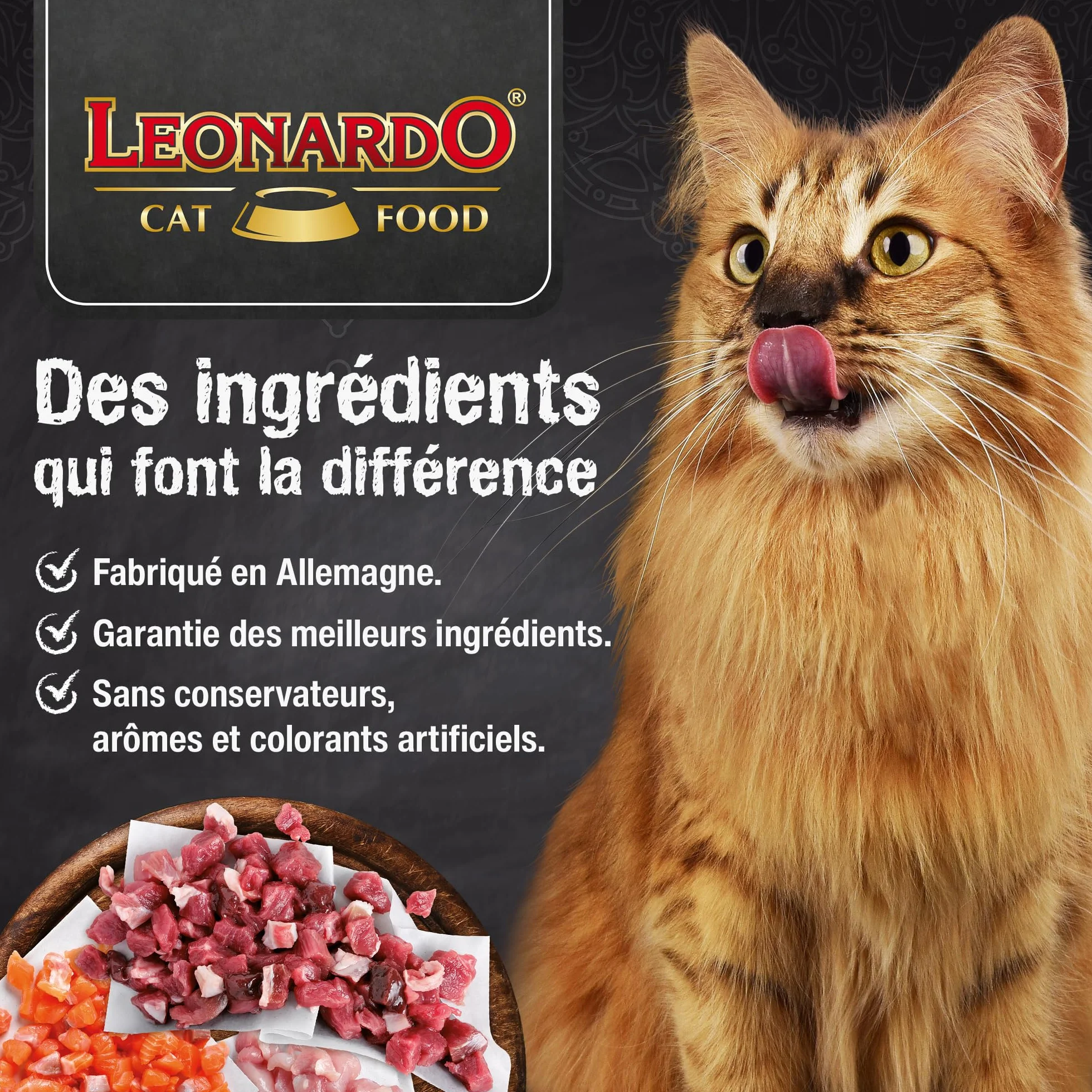 LEONARDO Drink Duck [20x40g Drink au Canard] Boisson pour Chats | Bouillon de Viande sans céréales avec lamelles de Viande | Complément Alimentaire pour Chats