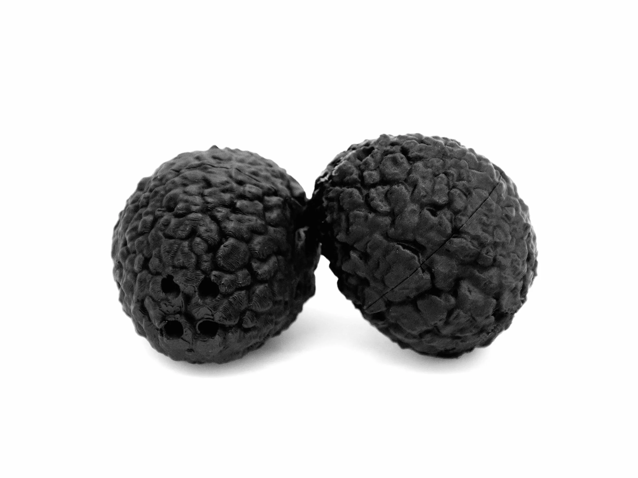Lot de 2 faux truffes pour dressage de chiens avec fermeture à baïonnette, récipient pour huile de truffe, noir, lavable et réutilisable