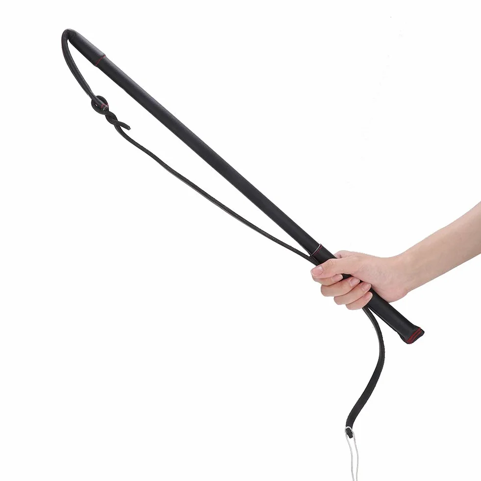 Martinet pour Chien Fouet Cuir Dressage Taille Moyenne Peau de Vache