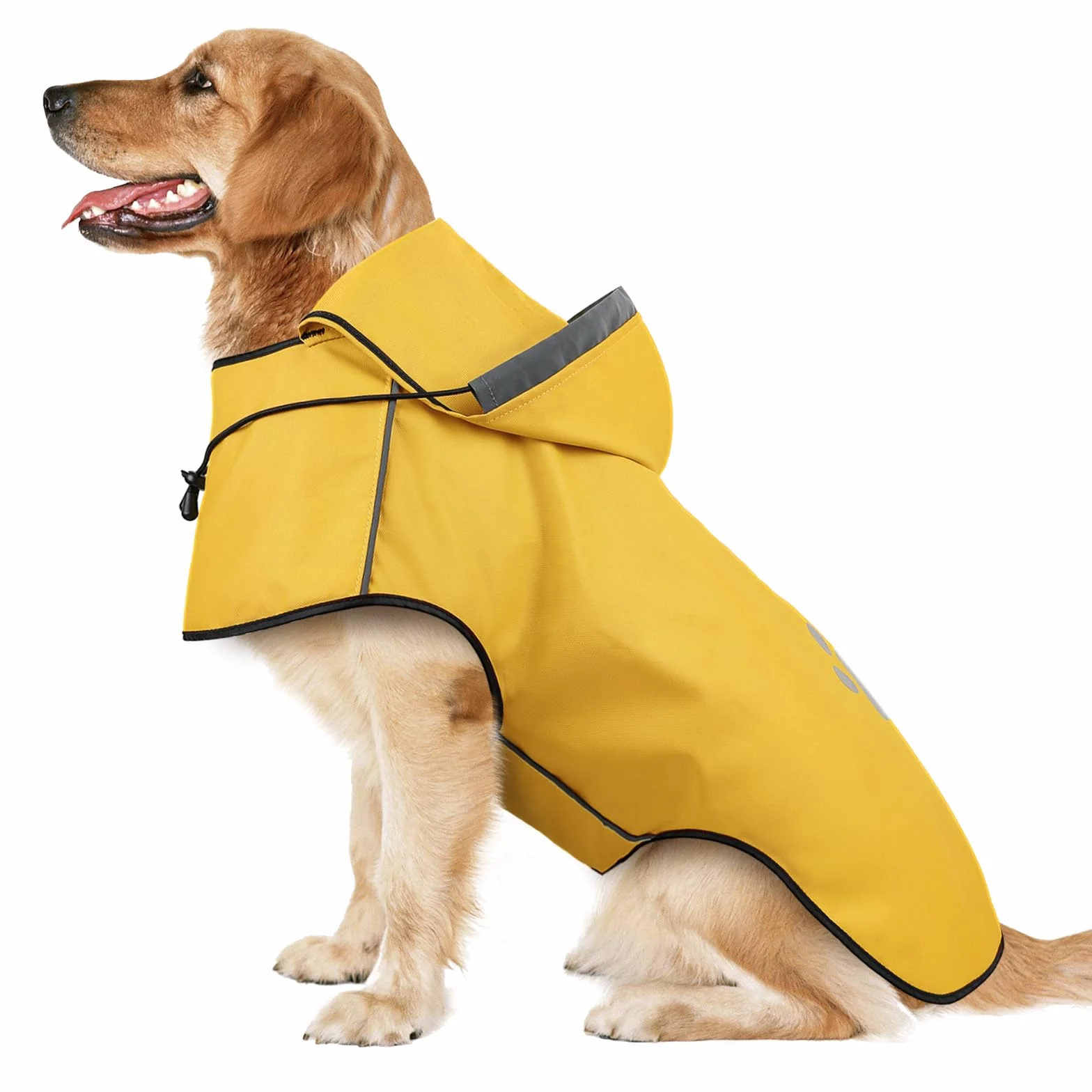 Manteaux Imperméables pour Chiens avec Capuchon et Réfléchissantes - Poncho de Pluie Taille XL