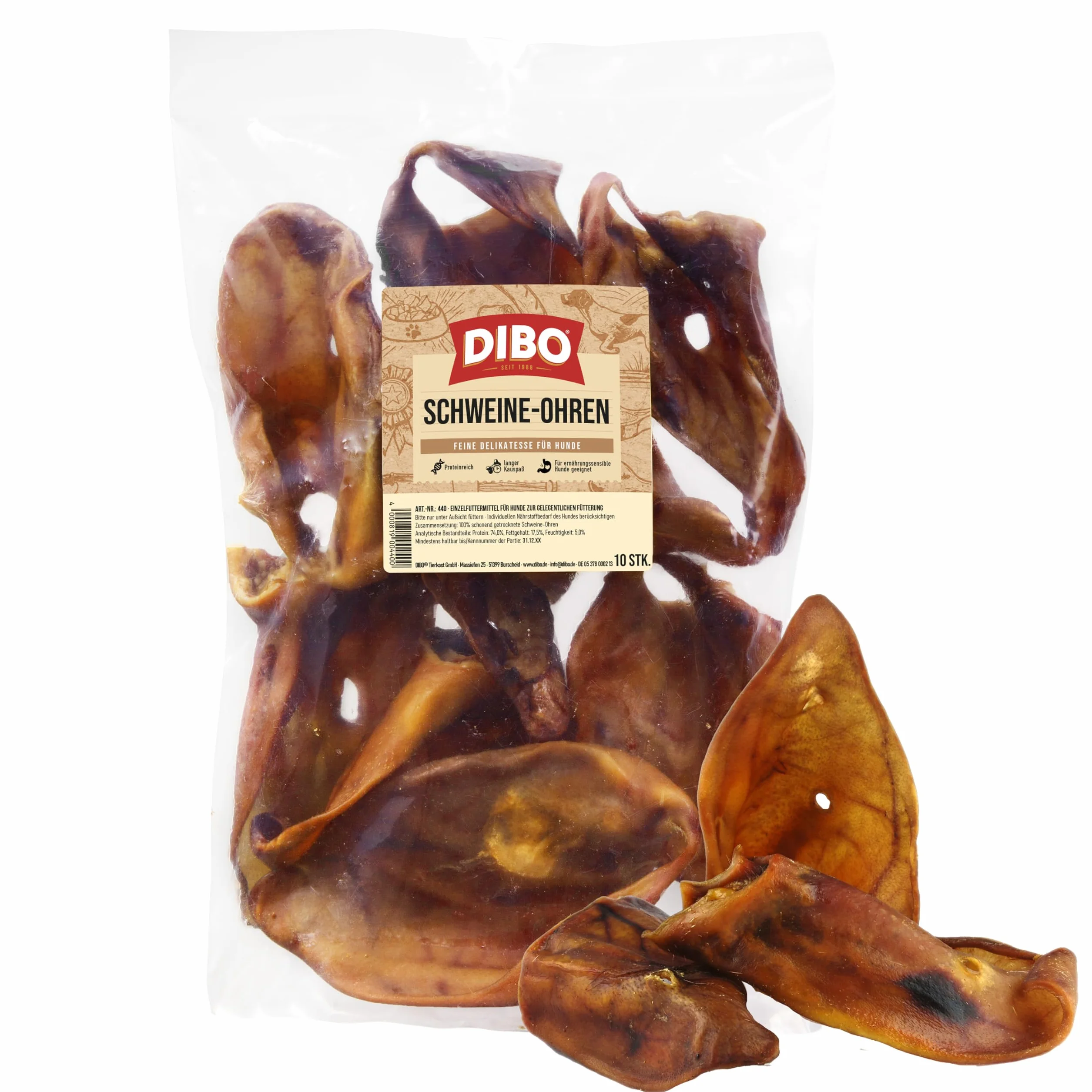 DIBO Lot de 10 Friandises Naturelles pour Chien sans Produits Chimiques
