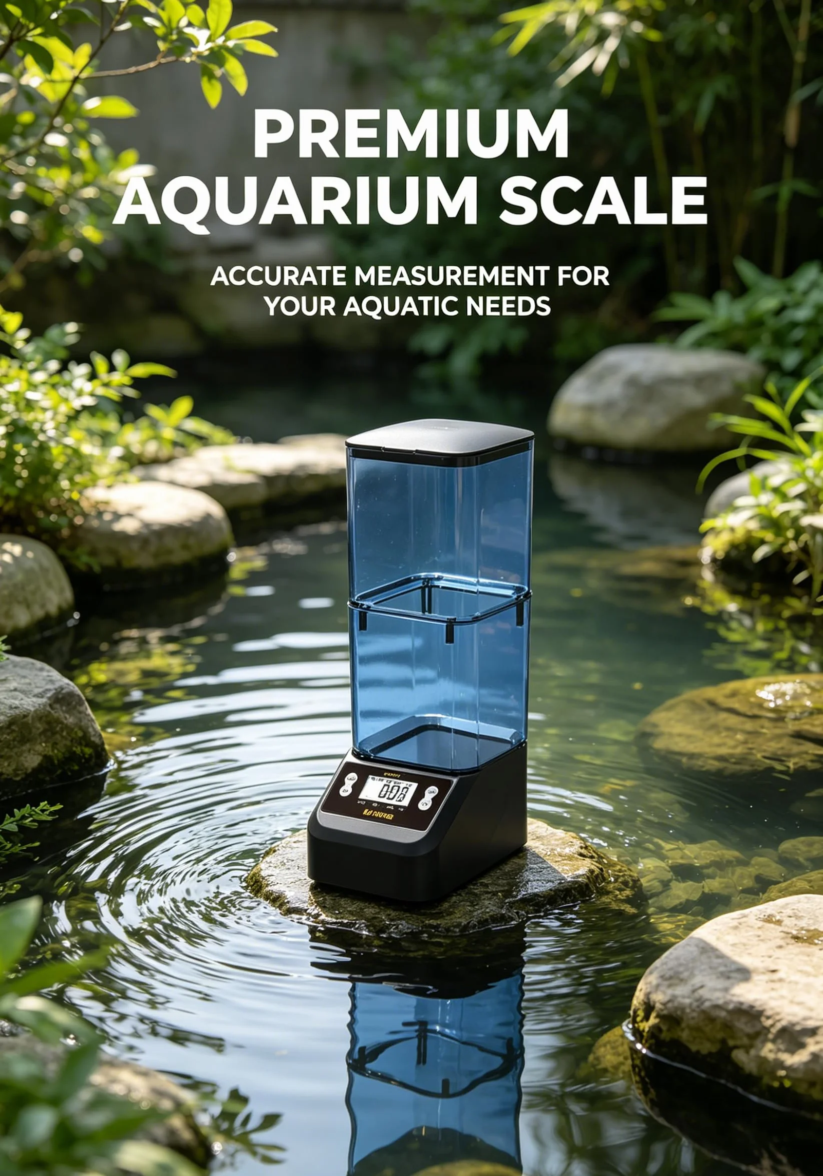 Mangeoire Automatique pour Bassin 2L Fishkeeper Distributeur avec Minuterie Anti-Blocage Manuel/Automatique