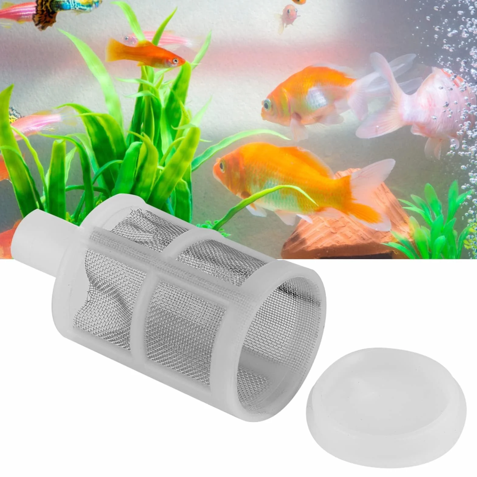 Kit de Filtration pour Pompe à Eau d'Aquarium, 10 Pièces, Crépine et Filtre pour Tuyaux 7mm et 10mm