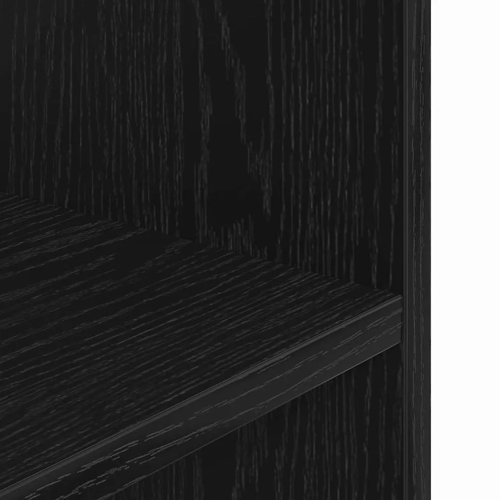 Support pour Aquarium chêne Noir 80x35x60cm Bois d'ingénierie Armoire pour Aquarium