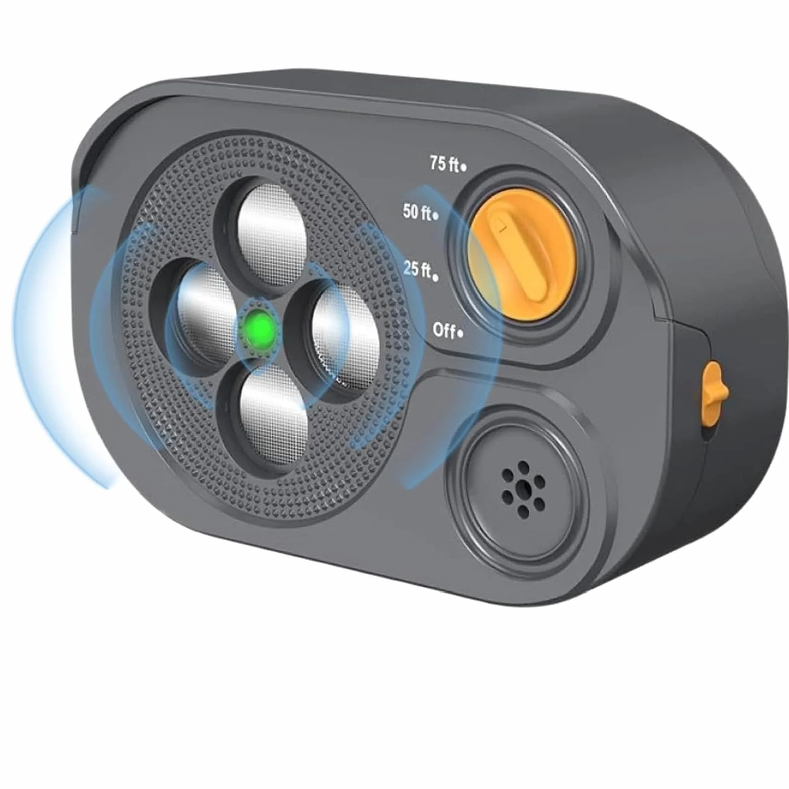Anti-Aboiement pour Chien Automatique, Boitier Ultrason Anti Aboiement Chien 3 Portées, Boitier Chien de 75 Pieds, Sifflet Ultrasonique pour Chiens Intérieurs Extérieurs, IP65 Etanche, Noir