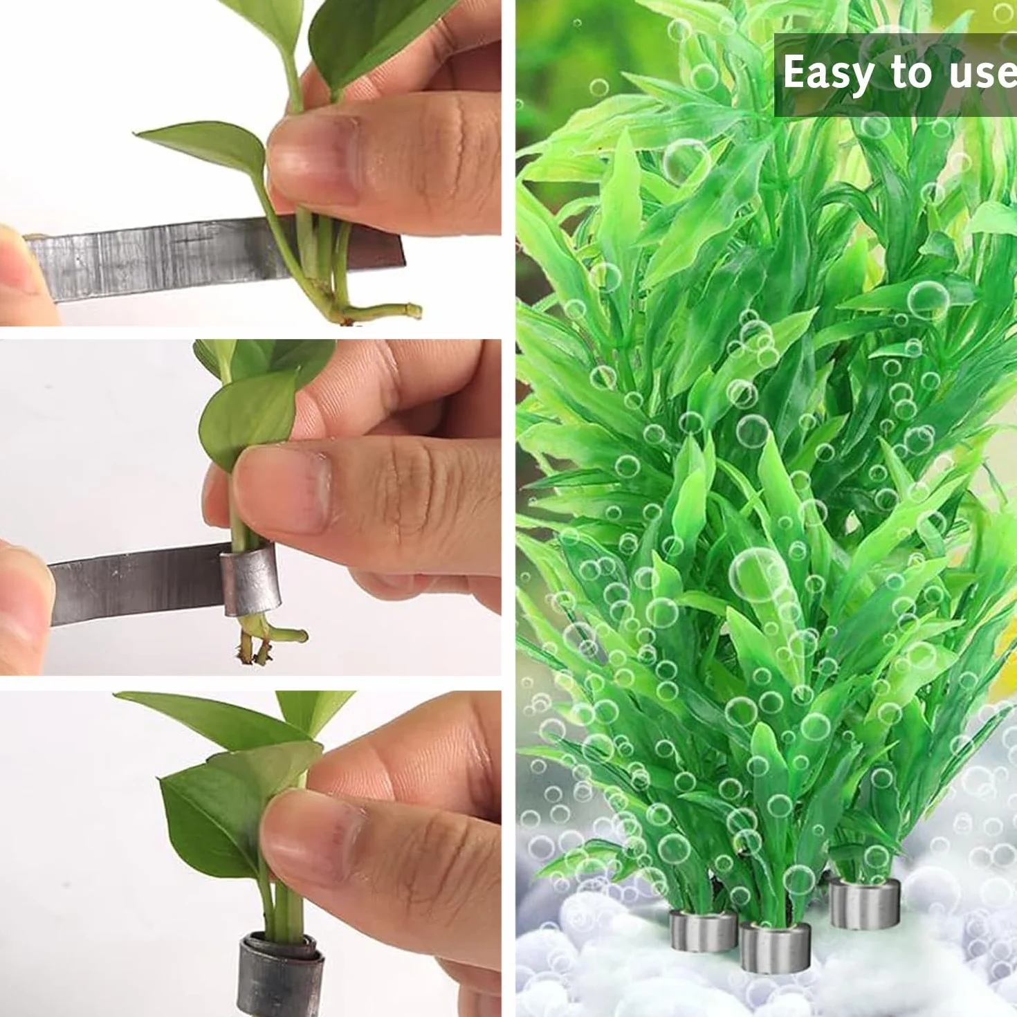 Luxiremi 20 poids d'ancrage pour plantes d'aquarium anti-flottement pliables renforcés