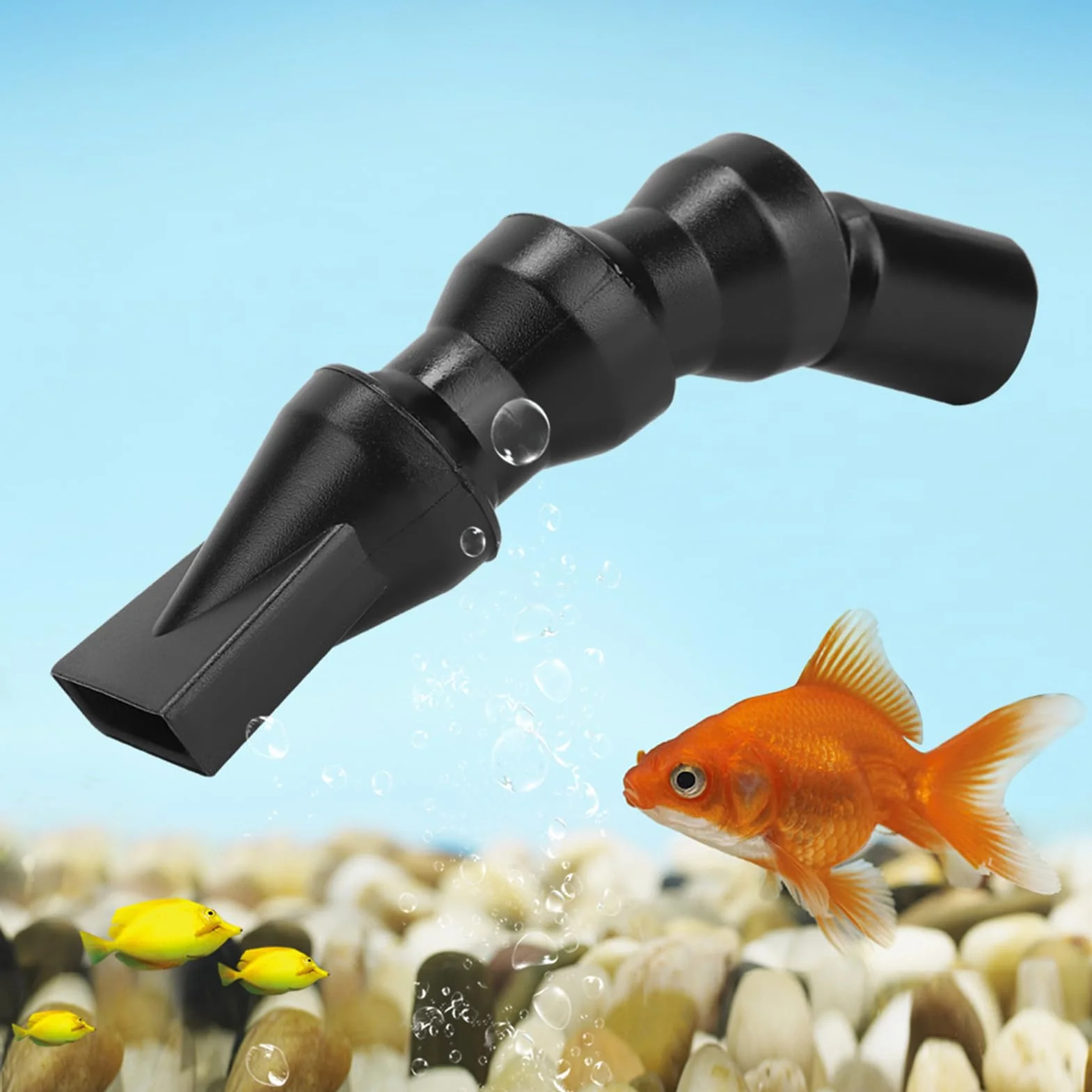 Buse de Décharge d'eau D'aquarium en Plastique, Bec de Canard Plat, Buse Rotative à 360 °, Robuste, Durable, Longue Durée de Vie [Large Utilisation dans Les Pompes D'aquarium] Surface Finie