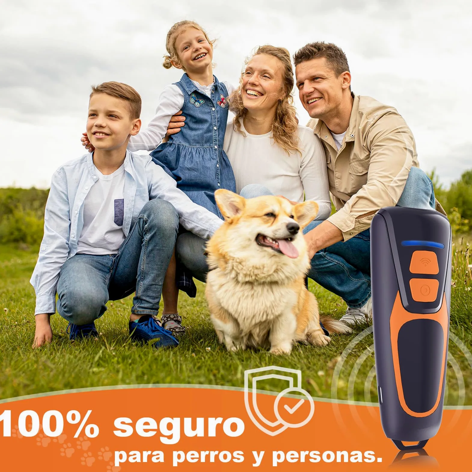 Antiladrides pour chiens à ultrasons Dispositif anti-aboiement pour chiens Répulsif Canin Portable Rechargeable 15 m Sûr et humain Anti-aboiement Intérieur Extérieur | 15 m portée double fréquence USB rechargeable jusqu'à 60 jours portable dragonne intéri