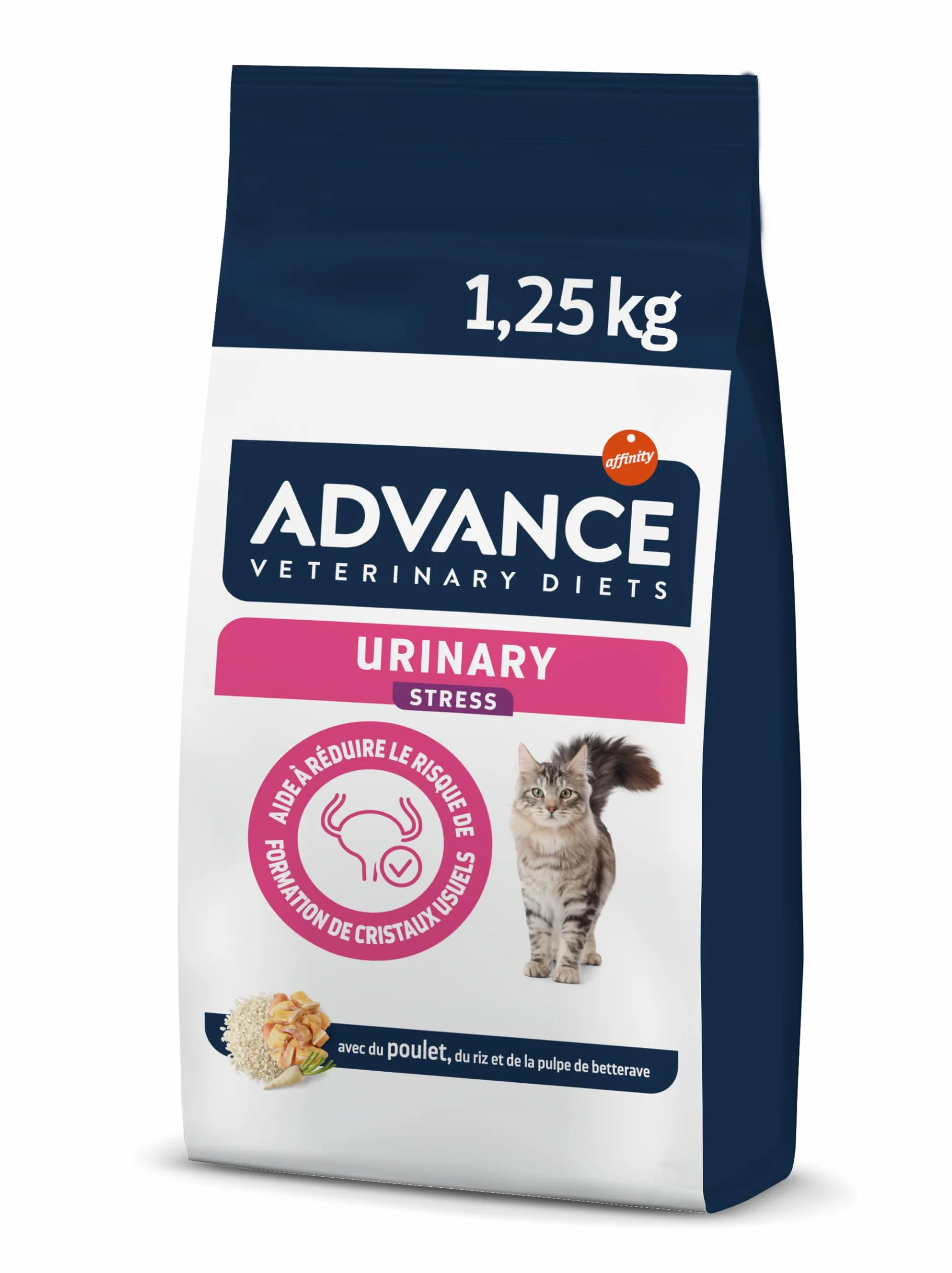 Advance Veterinary Diets Urinary Stress - Croquettes pour Chats para la pour la Protection de l'appareil urinaire - 1,25kg