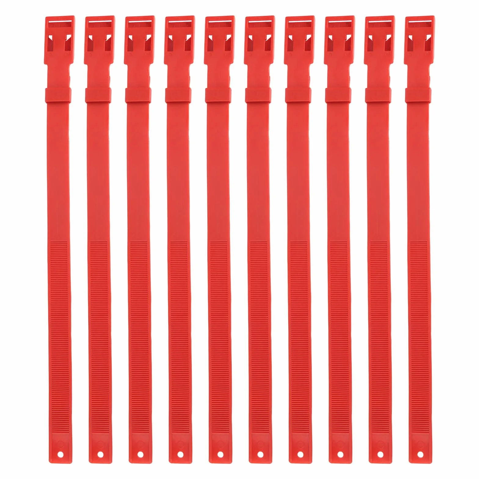 Colliers d'animaux de Ferme, Colliers de Chèvre en PU Multifonctionnels Doux Réglables 10PCS (Rouge)