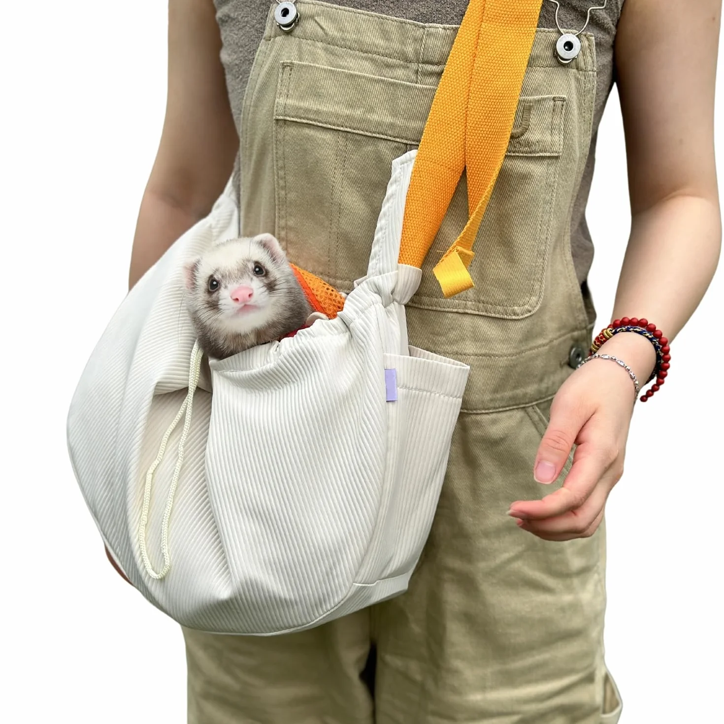 Sac de Transport en bandoulière pour Furet avec Sangle réglable Mains Libres