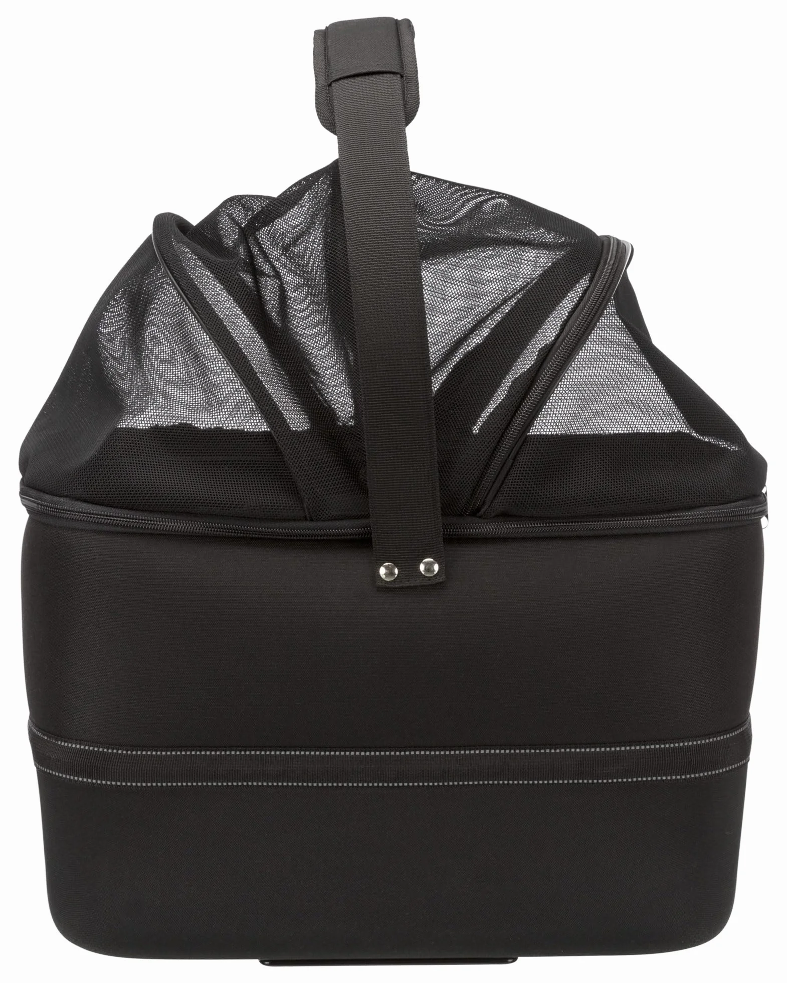 TRIXIE panier vélo frontal pour chien 6 kg 41 × 47 × 29 cm avec couvercle grillagé et housse de pluie