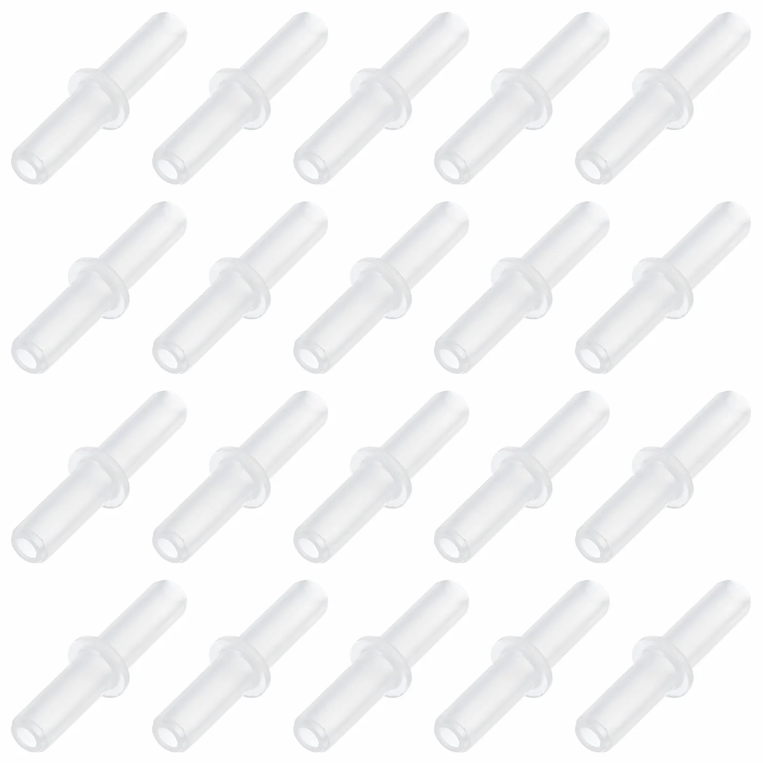 QUARKZMAN 20Pcs Raccord De Valve d'air pour Aquarium, Valves Anti-Retour en Plastique pour Tuyau d'air De 4mm ID pour Bassin Ou Aquarium, Blanc