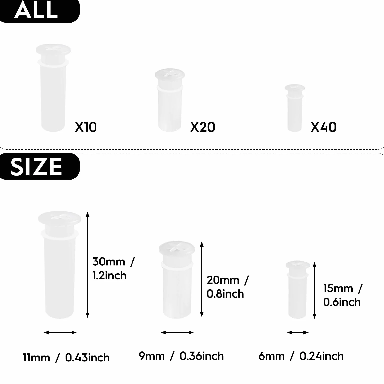 70 pièces Jouets grinçants réparation Reed Noise Maker Insert Chien Chaussures sifflet Alternative (Taille 3)