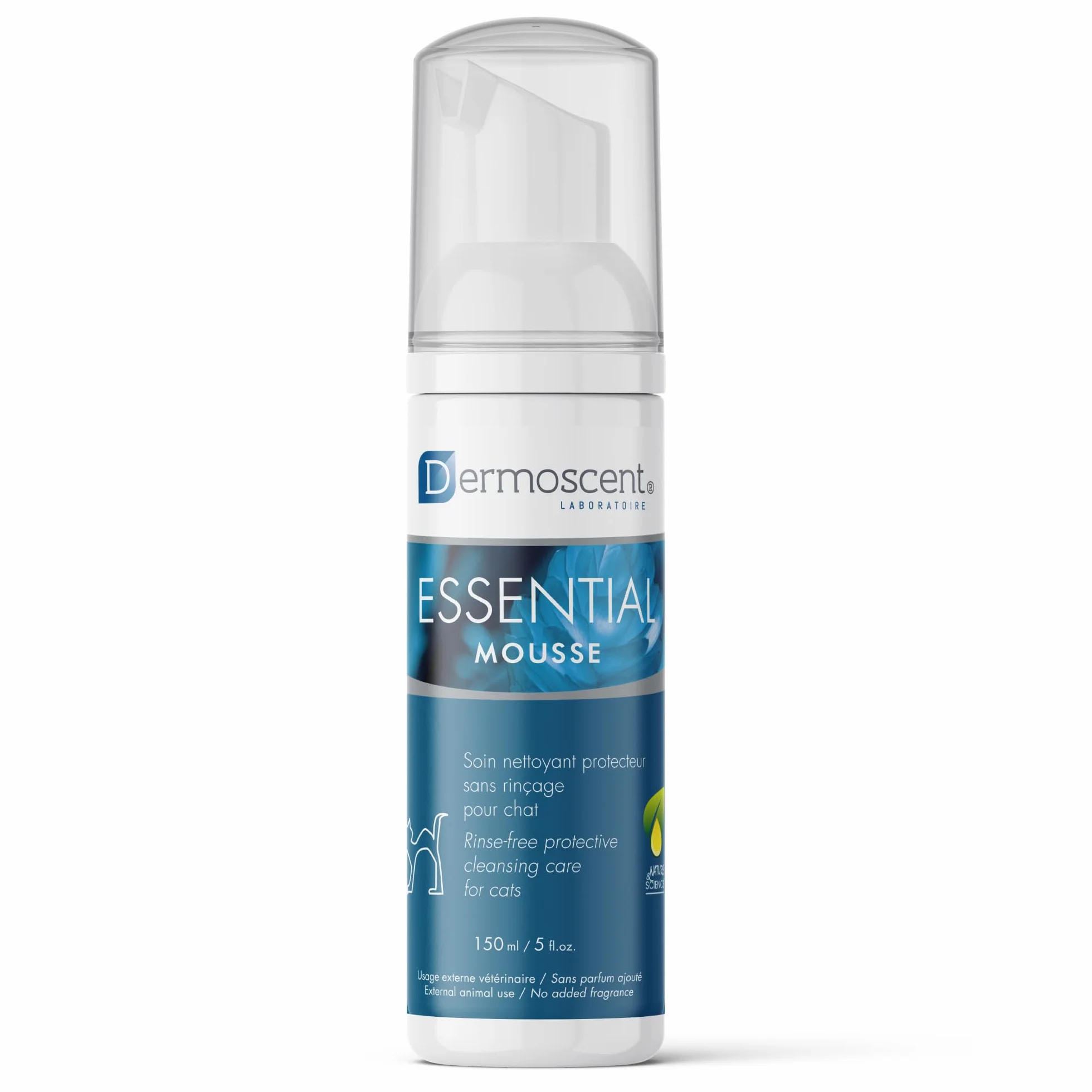 Dermoscent Essential Mousse pour Chat 150 ML Soin Nettoyant Protecteur sans Rinçage