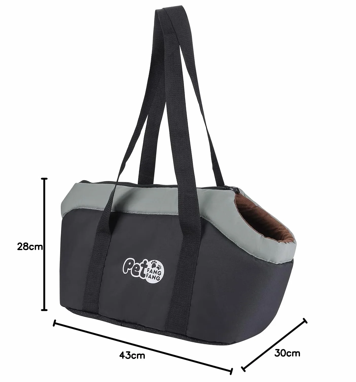 Sac Transport Chien Chat Grande Capacité Voyage Hiver Chaud Sacoche Bandoulière Portable