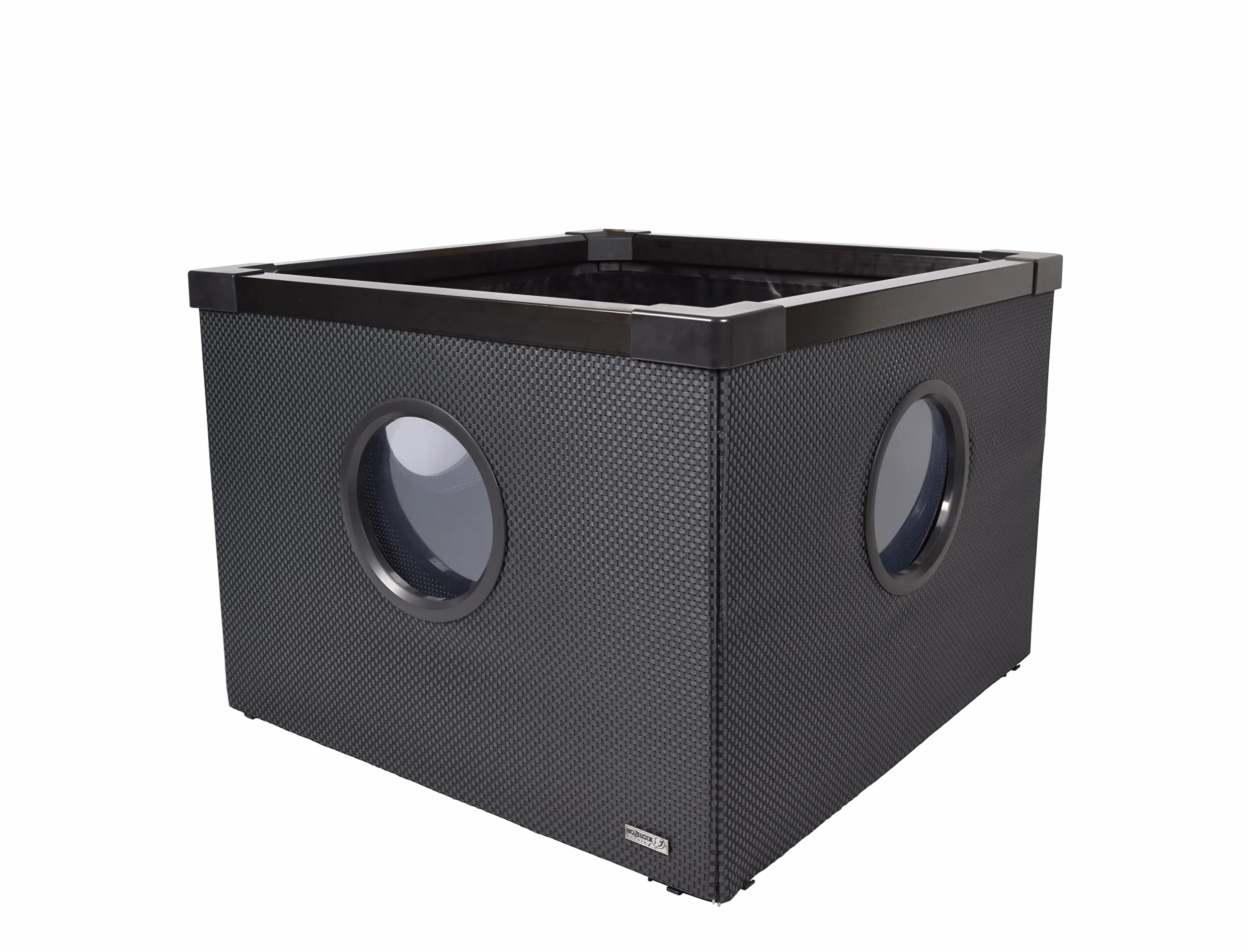HOZELOCK Aquarium Moderne 500L Noir Installation Rapide Sans Outils Twist & Lock Hors-Sol 3 Fenêtres latérales