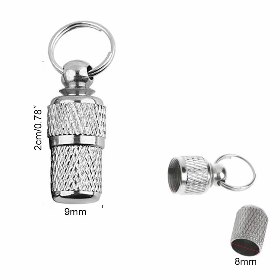 ManLee Tube d'étiquette Anti-Perdue Pendentif Chat Chien Porte Adresse ID Tag pour Collier