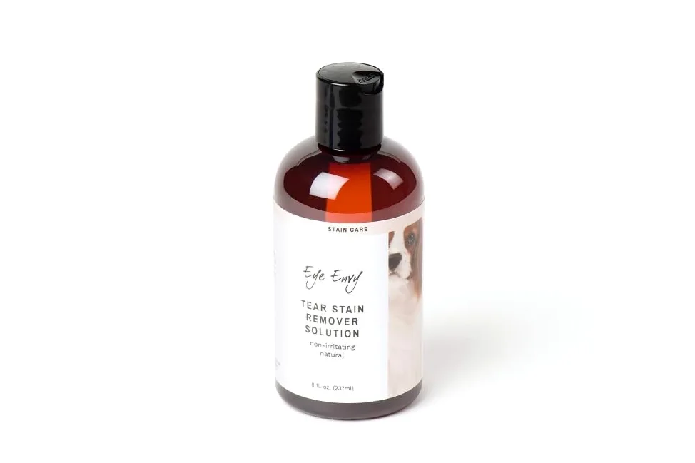 Eye Envy Solution pour enlever les taches de larmes pour chiens-100% naturel, sûr-Recommandé par les éleveurs/vétérinaires/manipulations professionnelles/toilettes-Contient de l'argent colloïdal, 8 oz