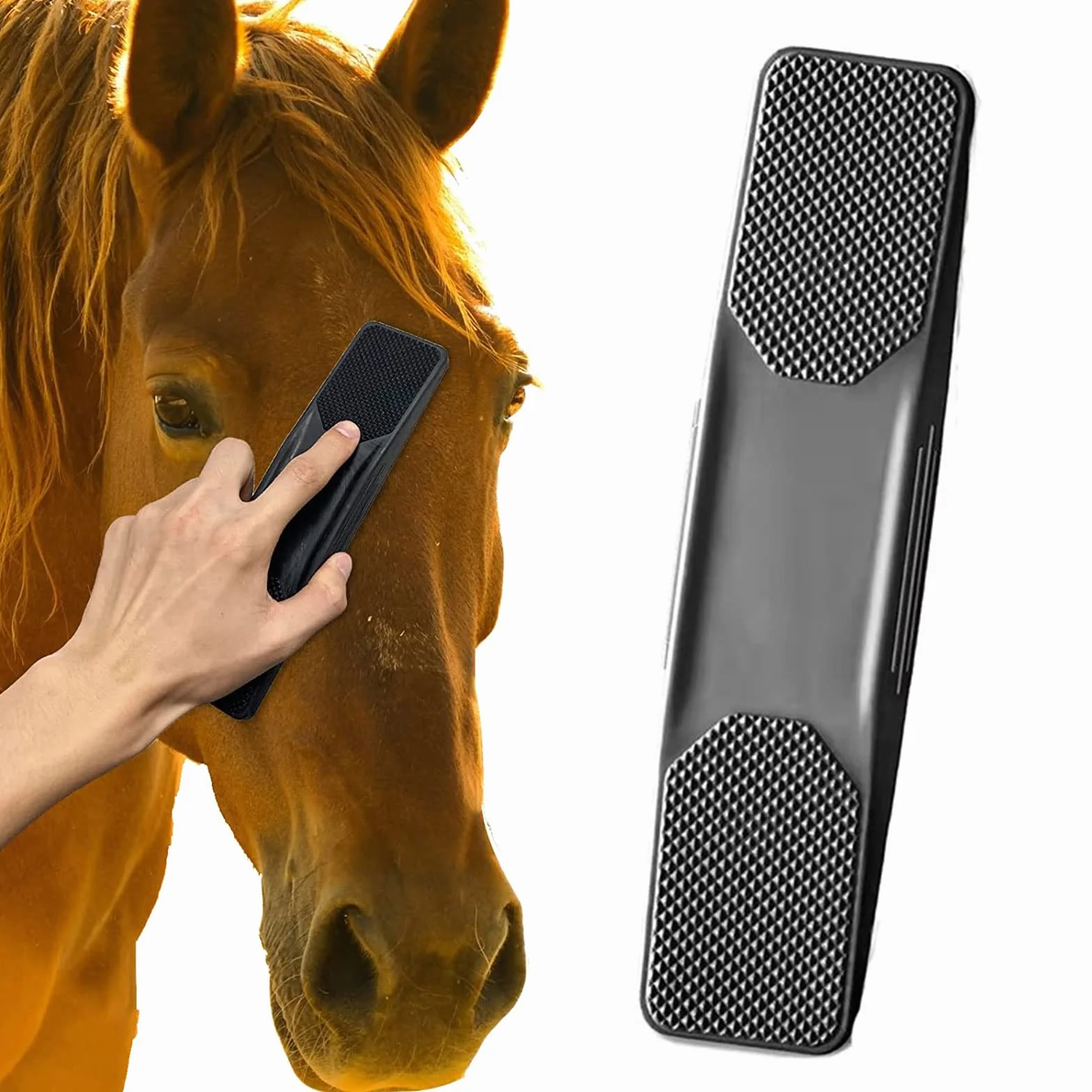 Brosse Massage Cheval, Brosses de Toilettage, Élimine Poils Boue Sueur Saleté