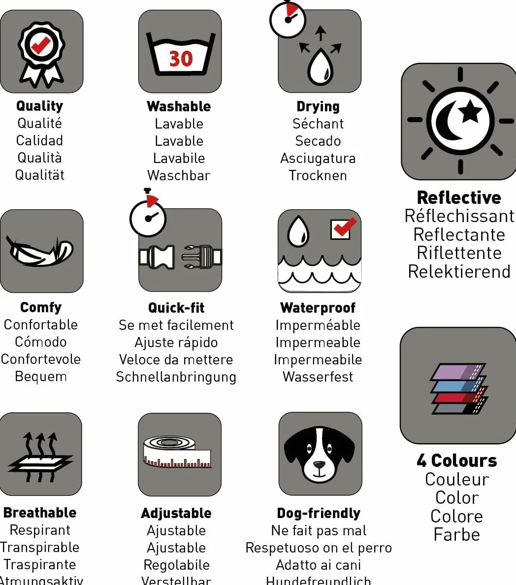 Laisse HALTI - Laisse pour Chien en Nylon de Qualité Supérieure avec Poignée Rembourrée et Coutures Réfléchissantes. Convient pour Chiots et Chiens de Petite à Grande Taille (Taille L, Rouge)