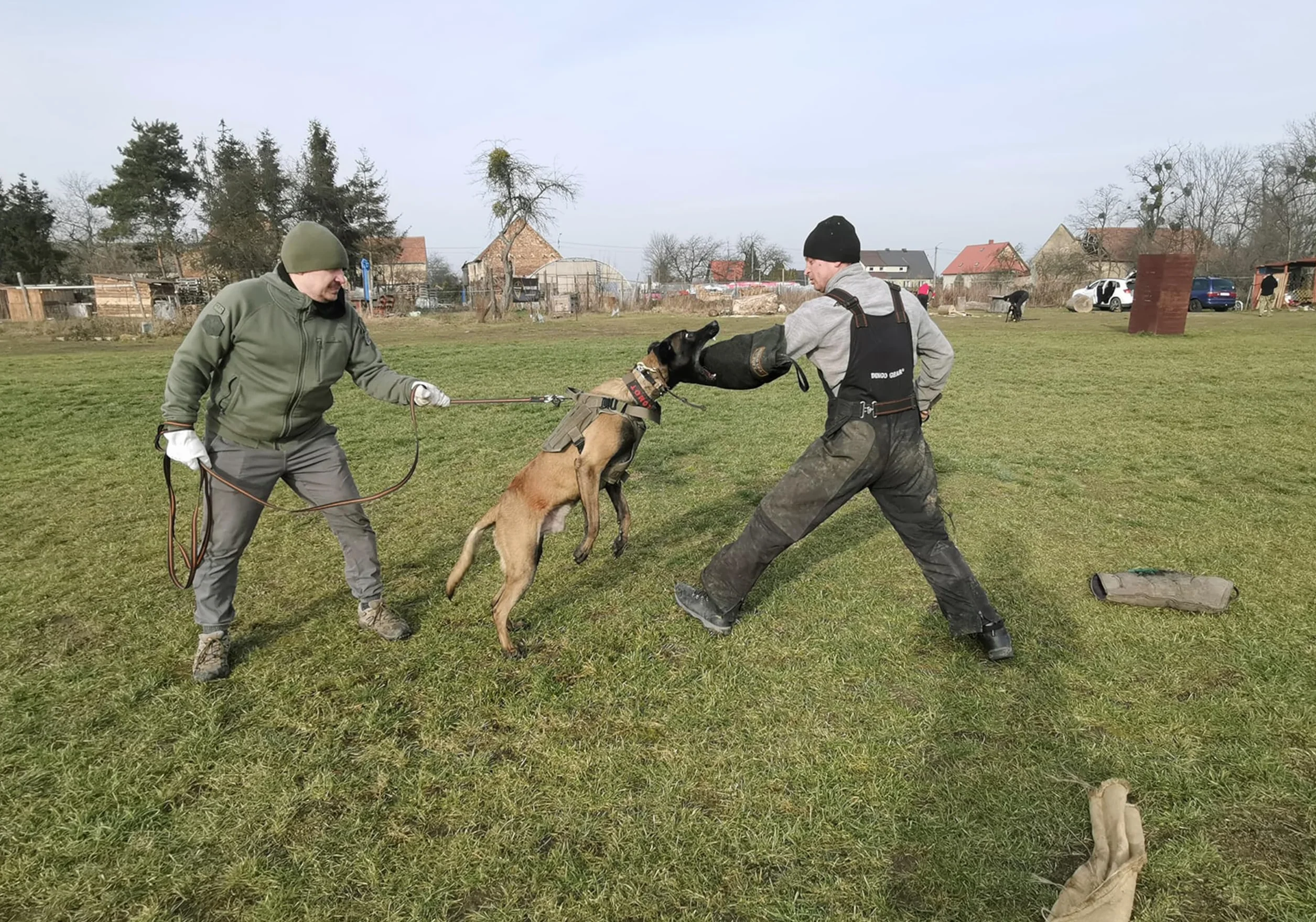 Manchette de Morsure en Nylcot Midi Souple avec Poignée, Protection pour IGP, Sports Canins, Noir Niveau 3