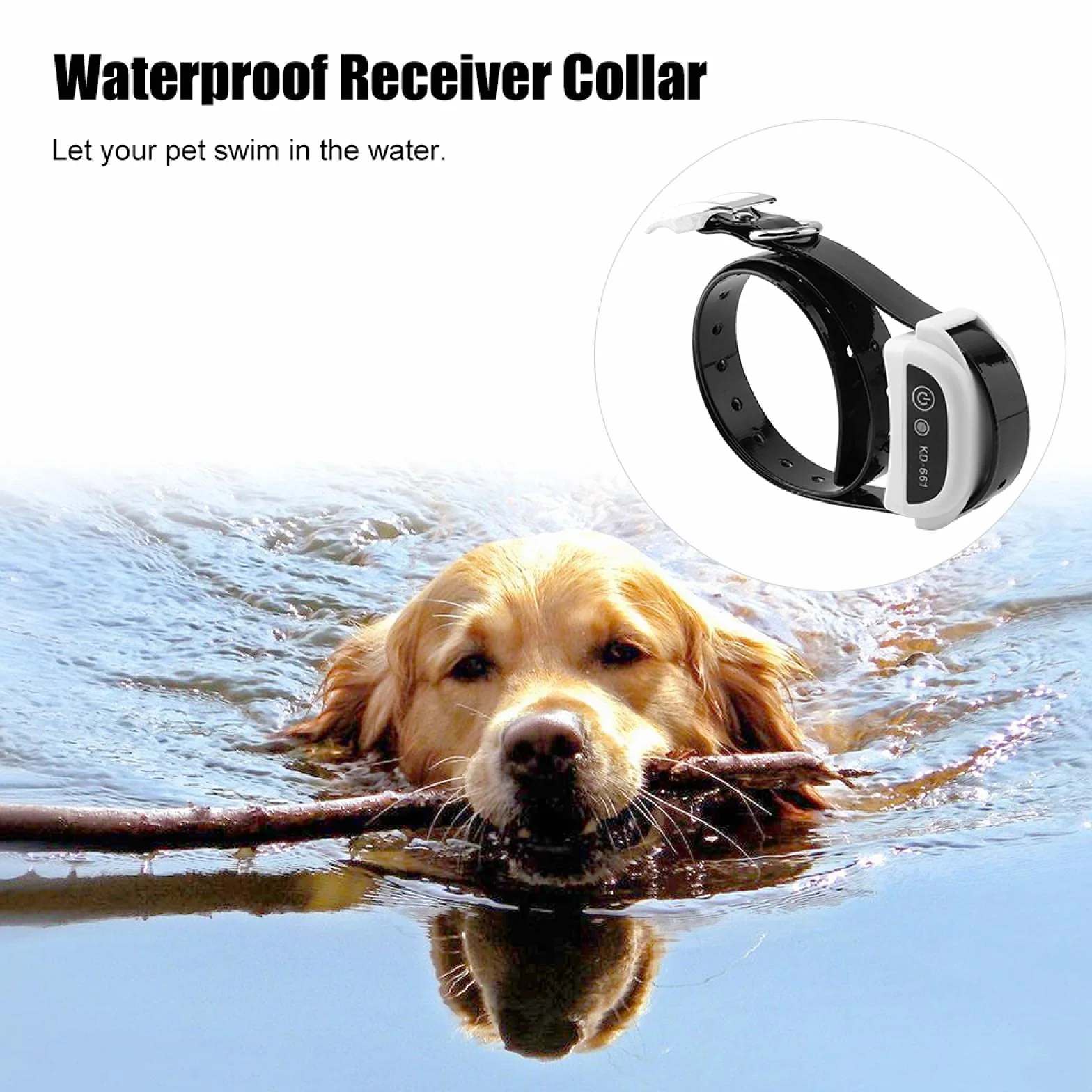 KD-661 Système de Clôture Électronique Sans Fil pour Gros Chiens avec Collier de Dressage Étanche