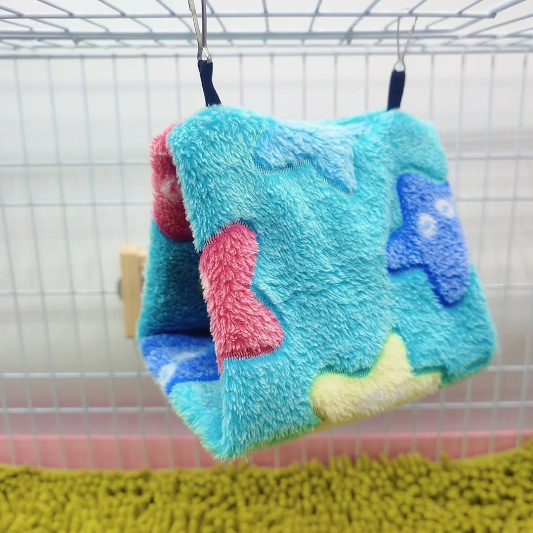 NHP Cage Perroquet,Nid Oiseau,Hamac pour Oiseaux,Nid pour Perruche,Pivoine Perroquet Nid Jouet pour Oiseaux,lit Suspendu pour Cage en Peluche,Nid d'oiseau,Tente,lit Chaud,Animal de Compagnie d'hiver