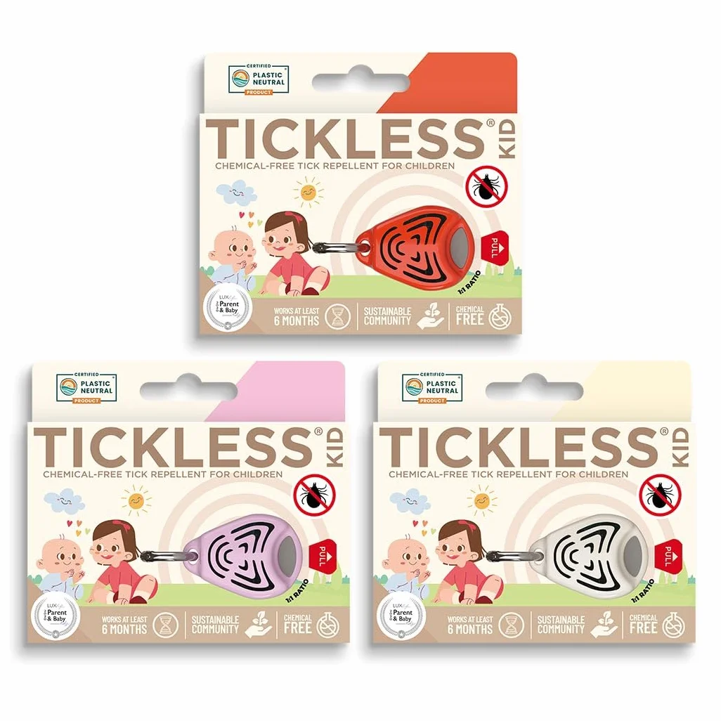 Tickless Baby Répulsif anti-tiques à ultrasons Rose