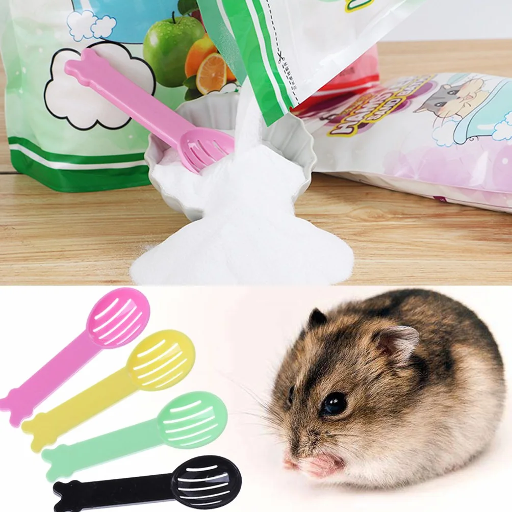 Cuillère de bain pour hamster, outil de nettoyage pour animal de compagnie