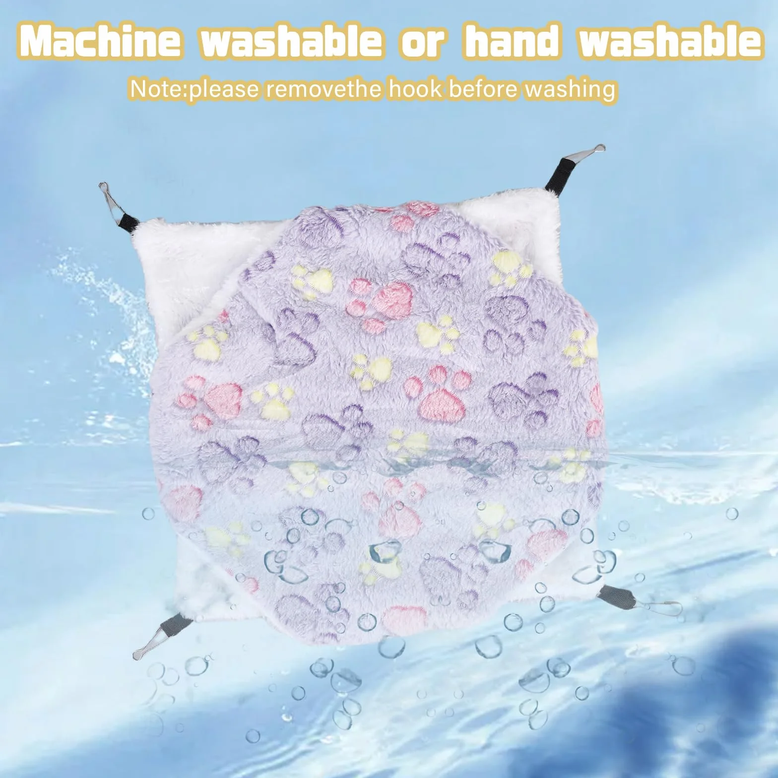 Lot de 4 hamacs pour cochons d'Inde : hamac double couche pour rats et cochons d'Inde Accessoires suspendus pour furets rats cochon d'Inde perroquet Hamster