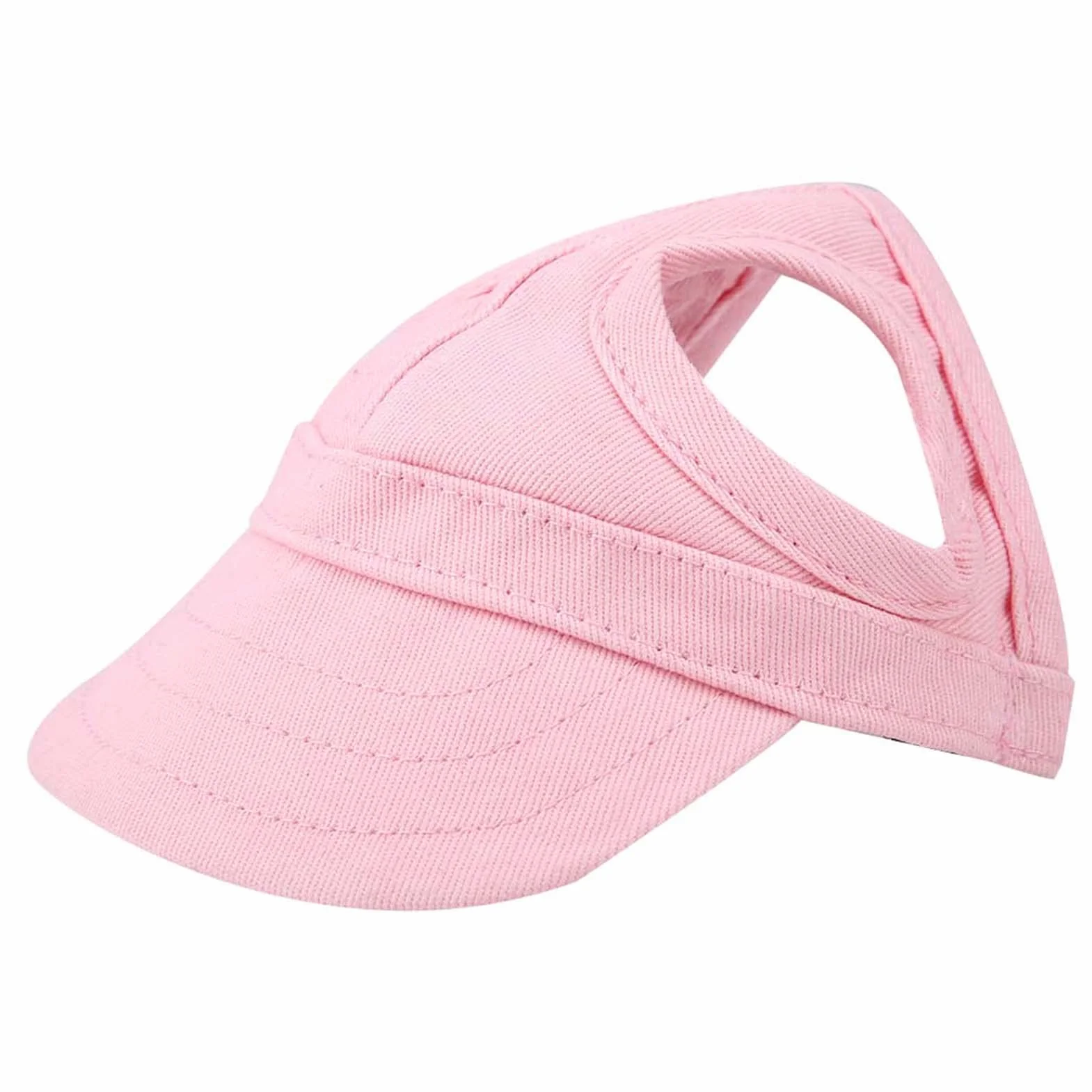 Casquette Baseball Réglable Chien Trous Oreilles Rose Taille M