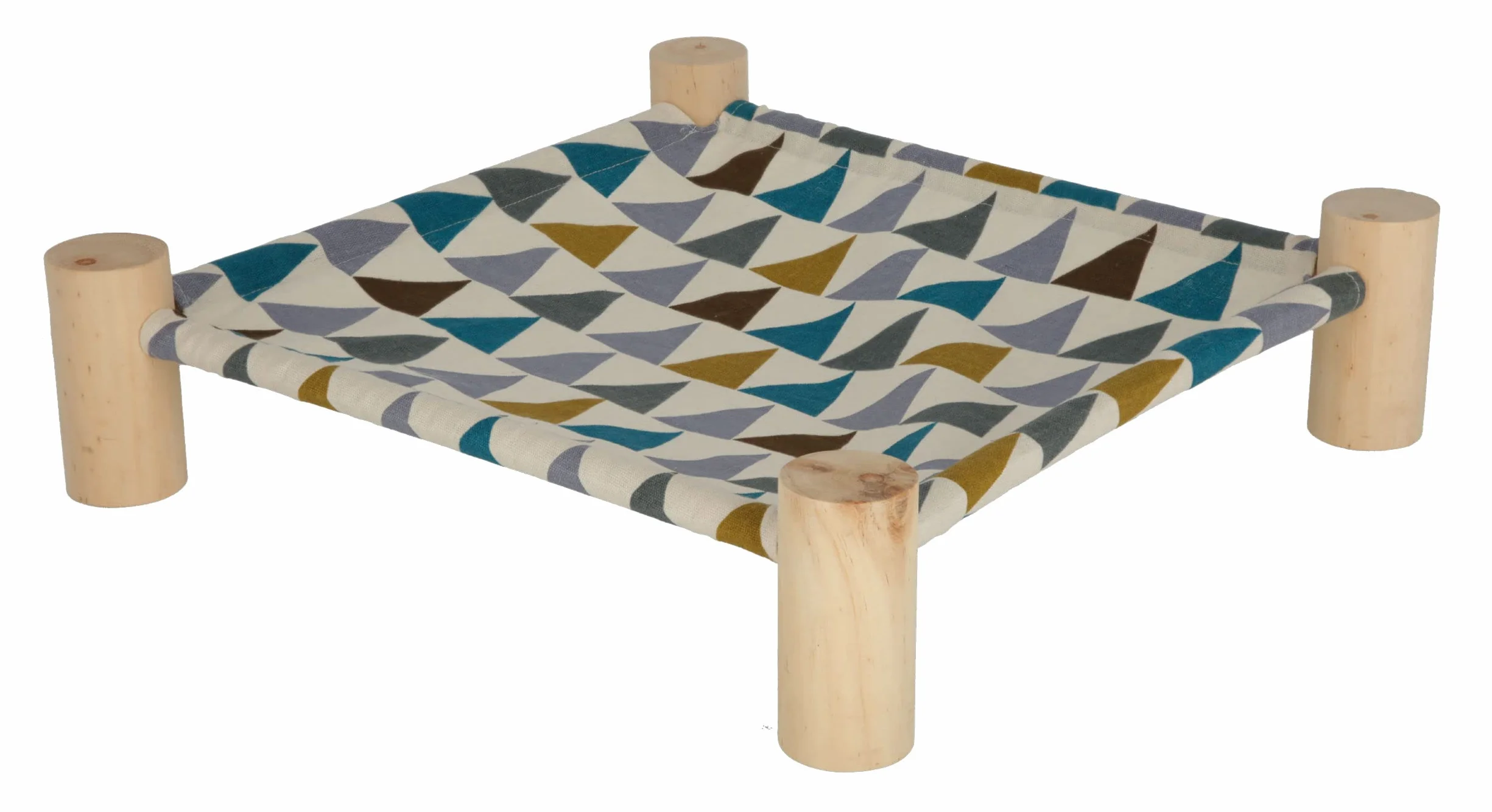 Kerbl Pet Hamac pour rongeurs, 38x38x10cm, Bois, Tissu Canvas, Tissu Lavable, système d'emboîtement, Montage Rapide