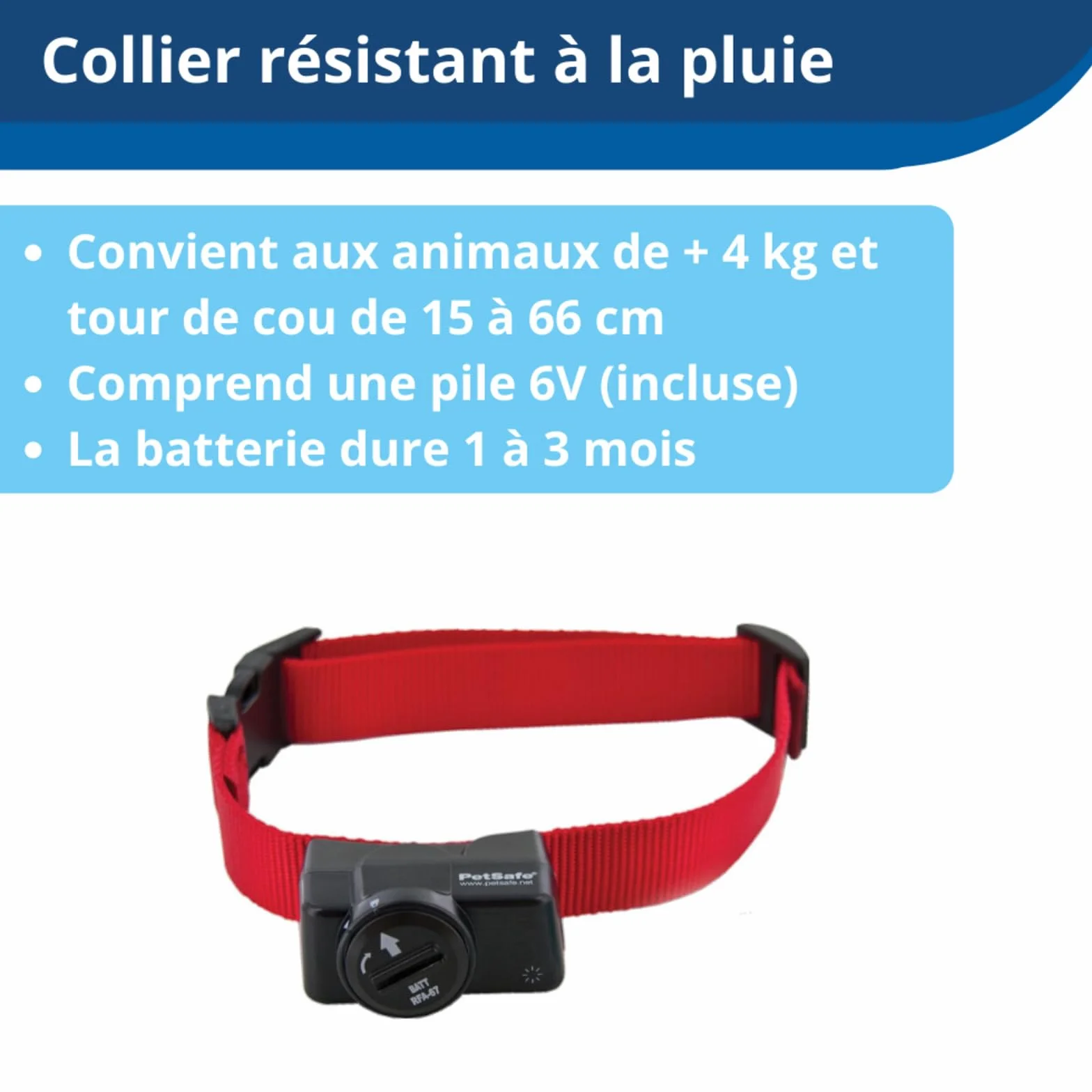 Petsafe Système De Clôture Anti-Fugue pour Chien Plus 3,6 Kg - 4 Niveaux De Stimulations - Imperméable - Jusqu'À 0.13 Hectares