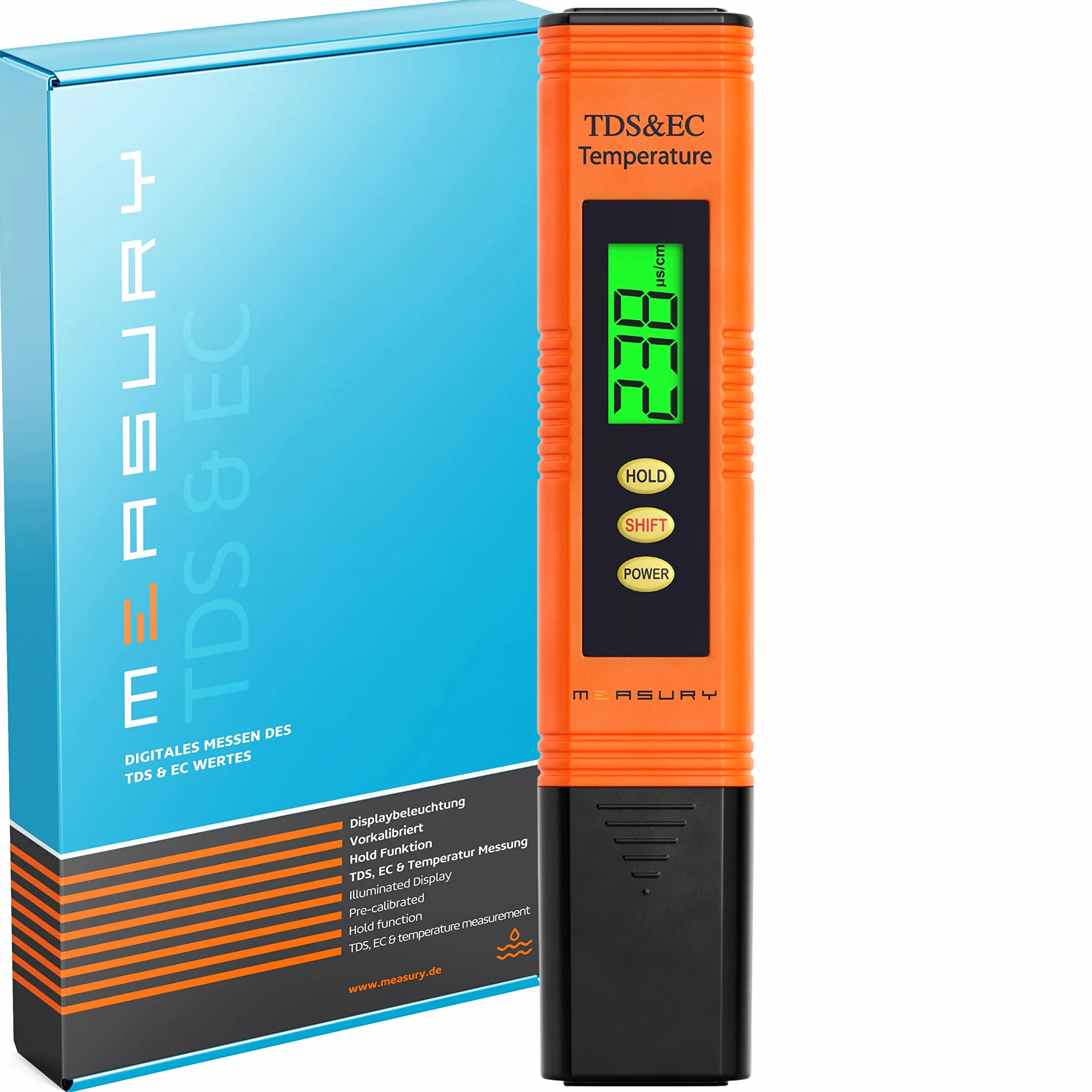 Measury Testeur TDS EC Conductimetre Eau Aquarium Piscine Potable