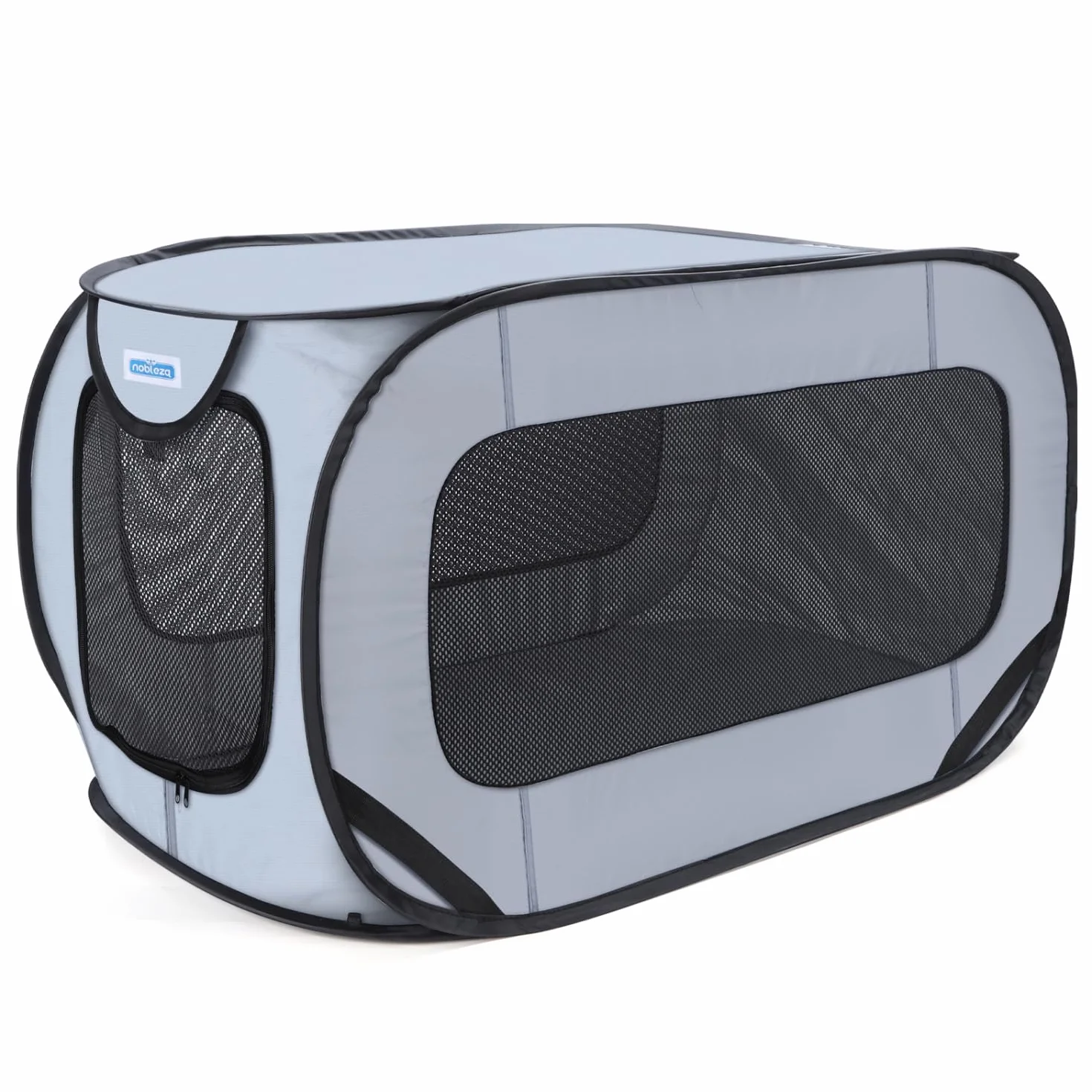 Nobleza Cage Portative pour Chien Chat Voiture, Parc Pliable Chien, Clôture Animaux Tissu Oxford Imperméable, 93x54x54 cm