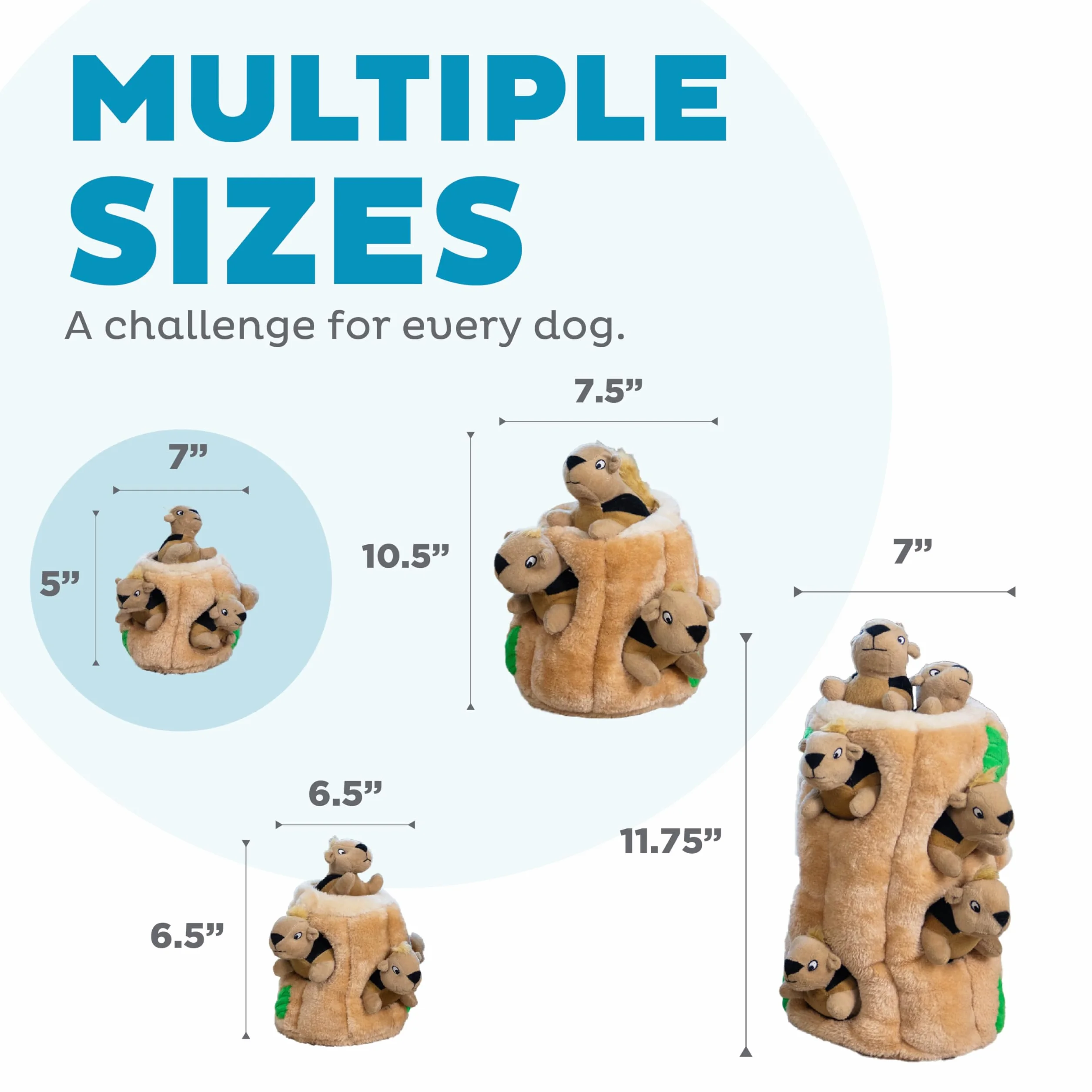 Outward Hound Casse tête pour Chiens Cache-Cache Ecureuil en Peluches Petit format