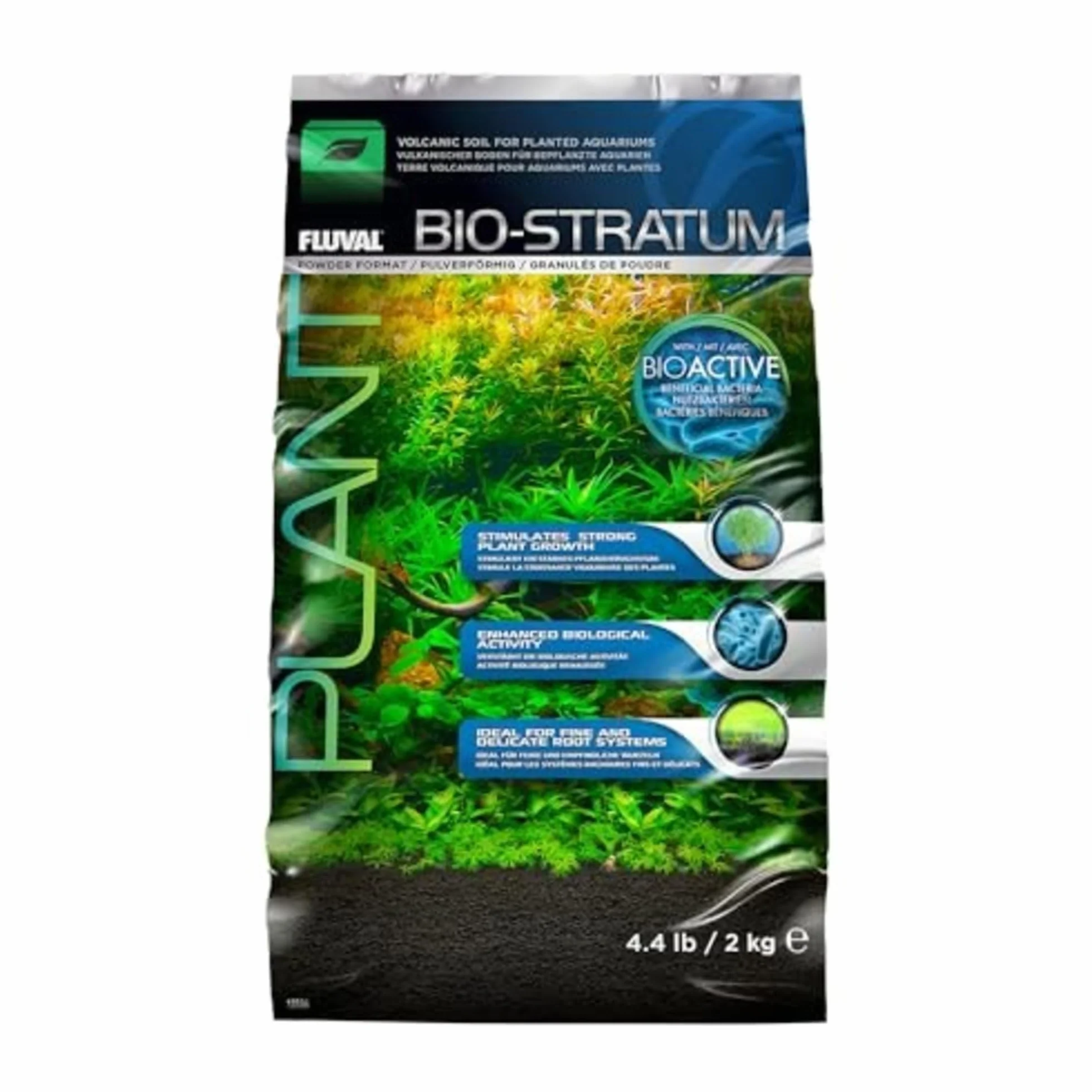 Fluval Bio Stratum Substrat volcanique pour Aquarium planté, 2 kg