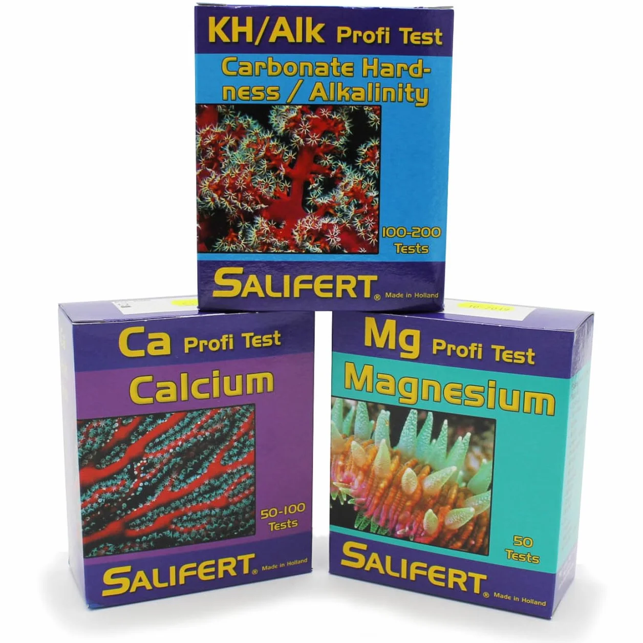 Salifert Kit Test Triade Calcium Magnesium KH Aquarium Marin 50 Mesures