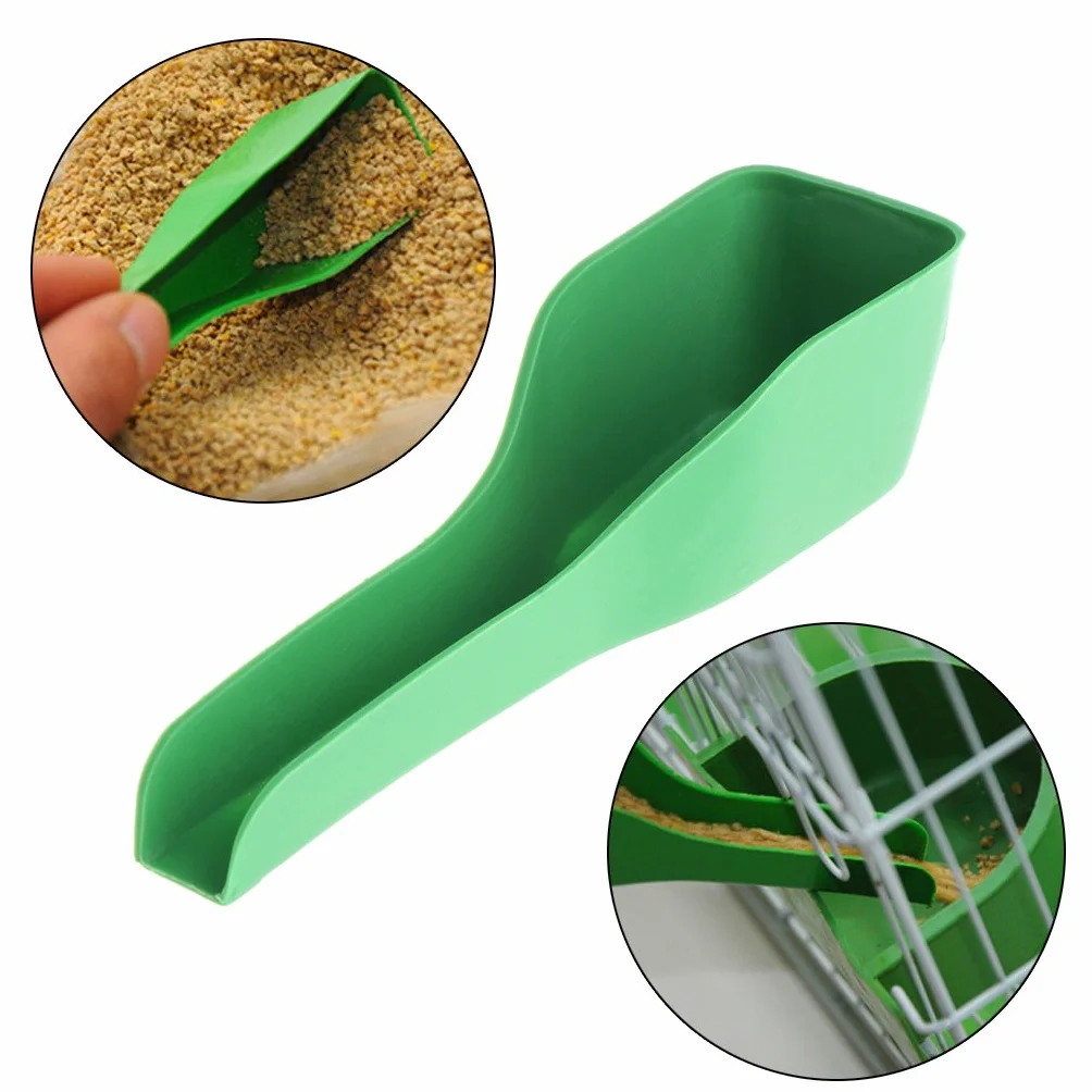 Cuillère d'alimentation manuelle pour oiseaux en plastique pour canard caille