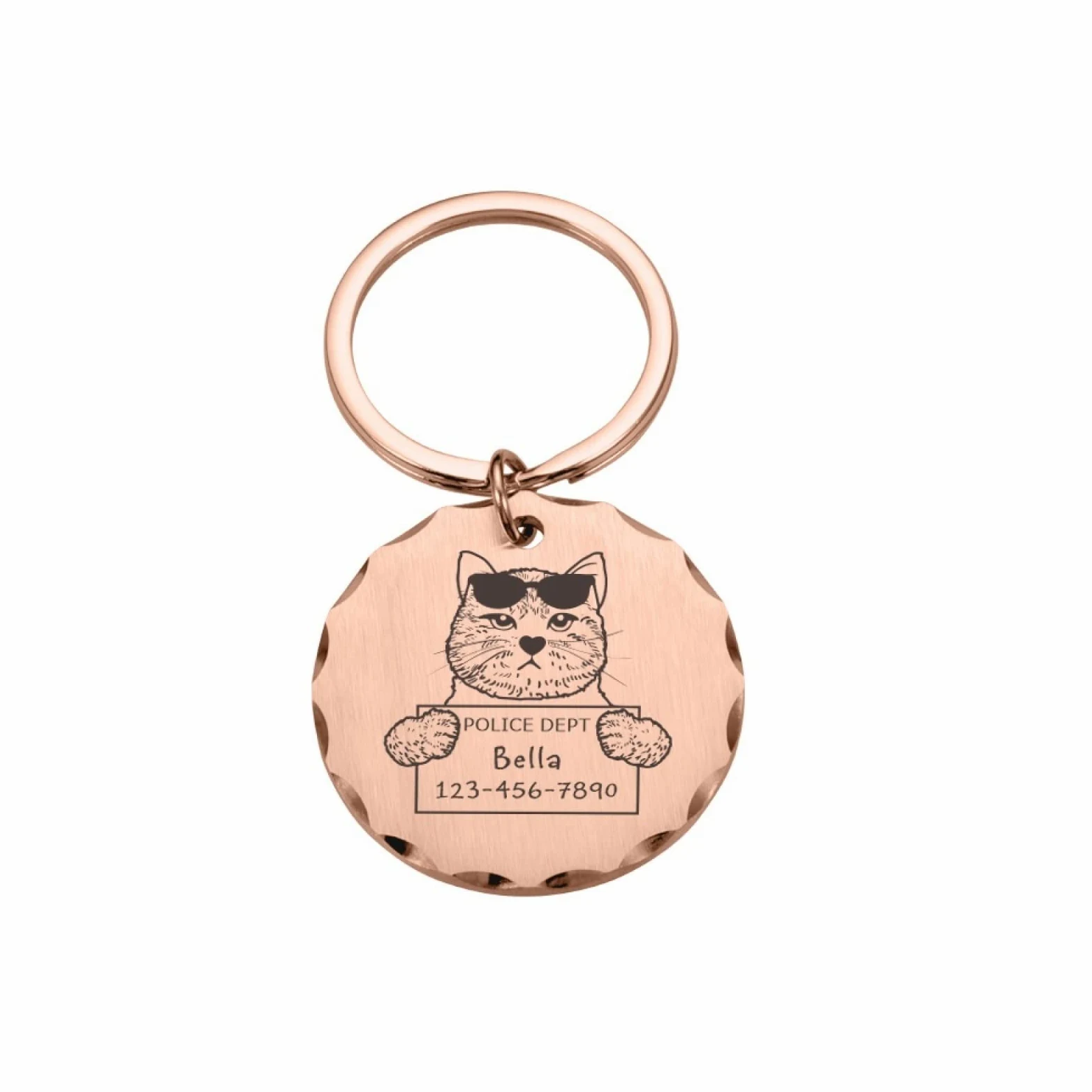 Étiquette D'identification De Chien Étiquettes Pour Animaux De Compagnie Gravées Personnalisées Étiquettes Personnalisées Pendentif Anti-perte Plaque Signalétique Pour Accessoire De Collier