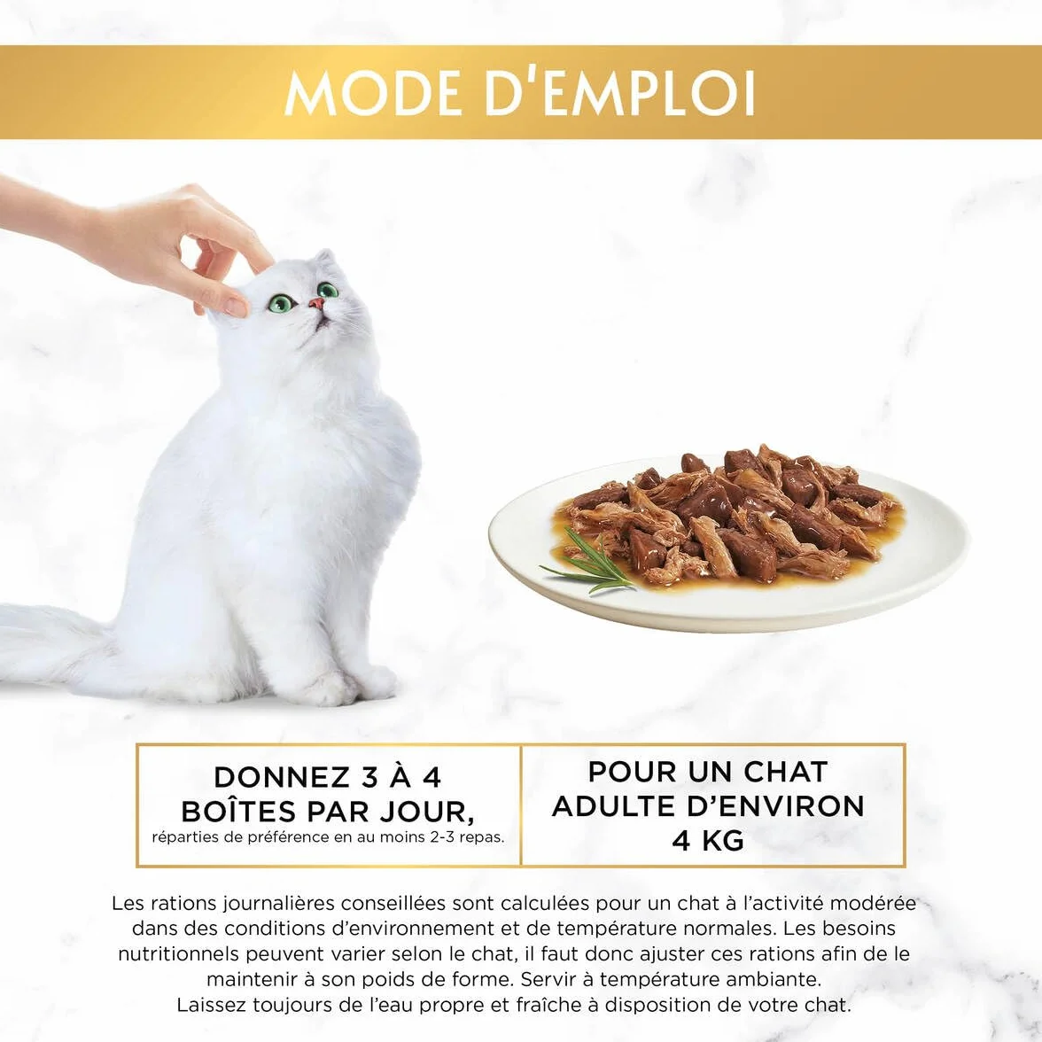 GOURMET | Gold | Double Délice | Chat Adulte | Filettines en Sauce | Bœuf et Poulet, Lapin et Foie, Poisson de l'Océan Sauce aux Epinards, Canard et Dinde | Boîtes | Lot de 8 (12 x 85 g)