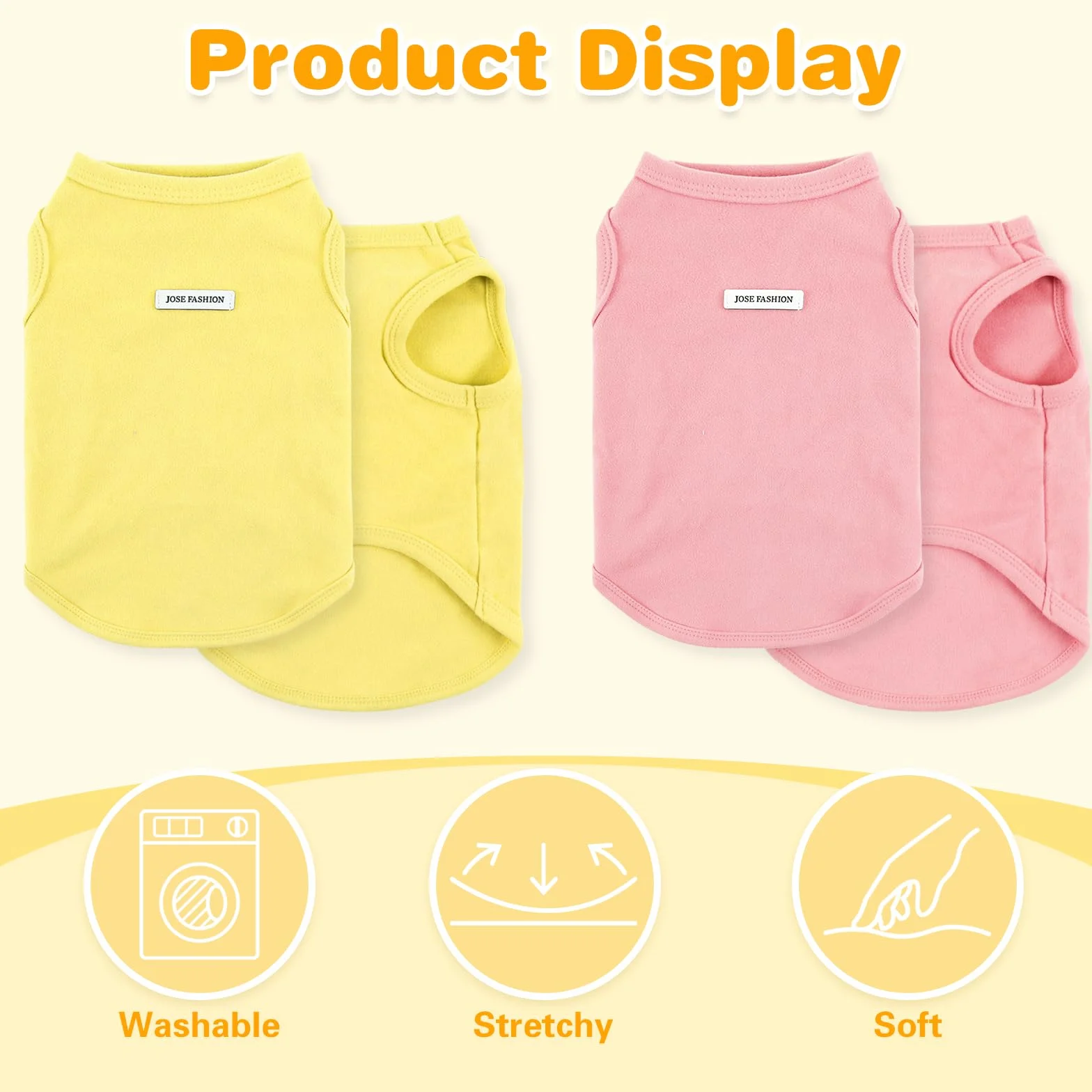 Lot de 4 Chemises d'été sans Manches pour Chien - T-Shirt coloré Respirant pour Petite et Moyenne Taille