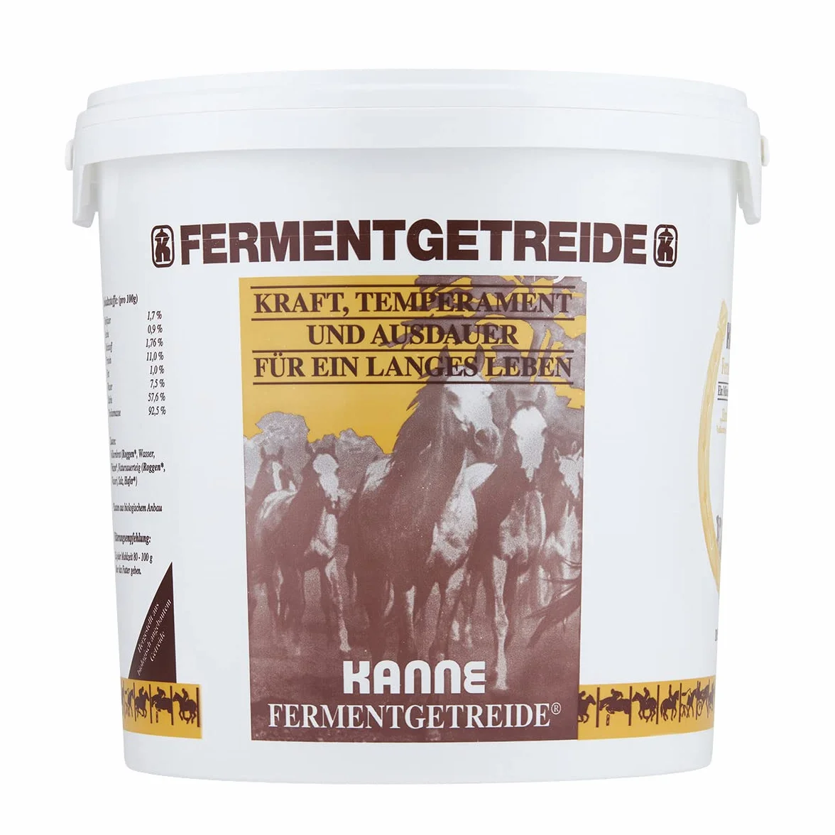 KANNE Céréales de Fermentation Bio pour Chevaux et Chiens 7 kg